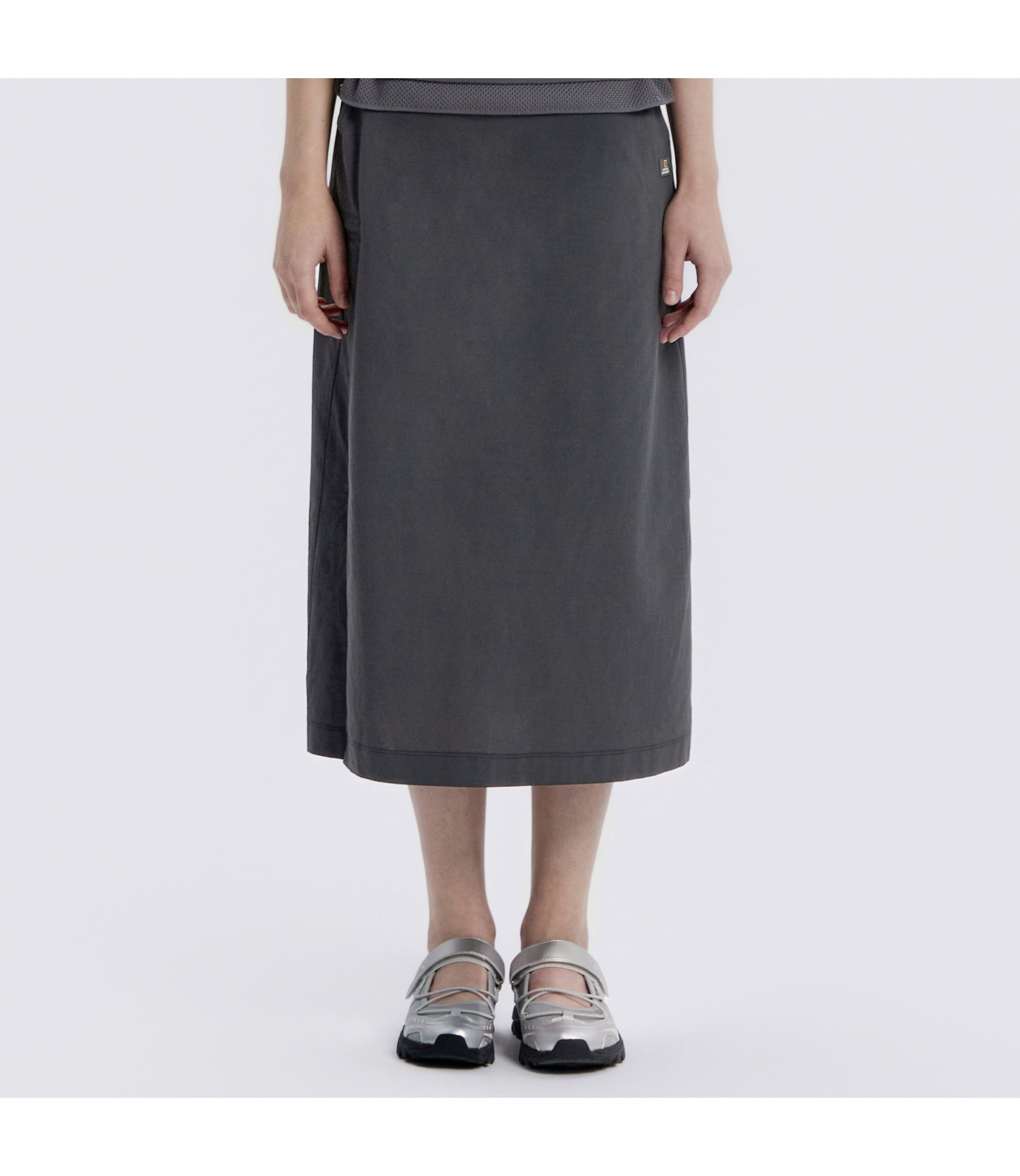 Women's Frozen Air H-Line Pocket Skirt<br>GREY
