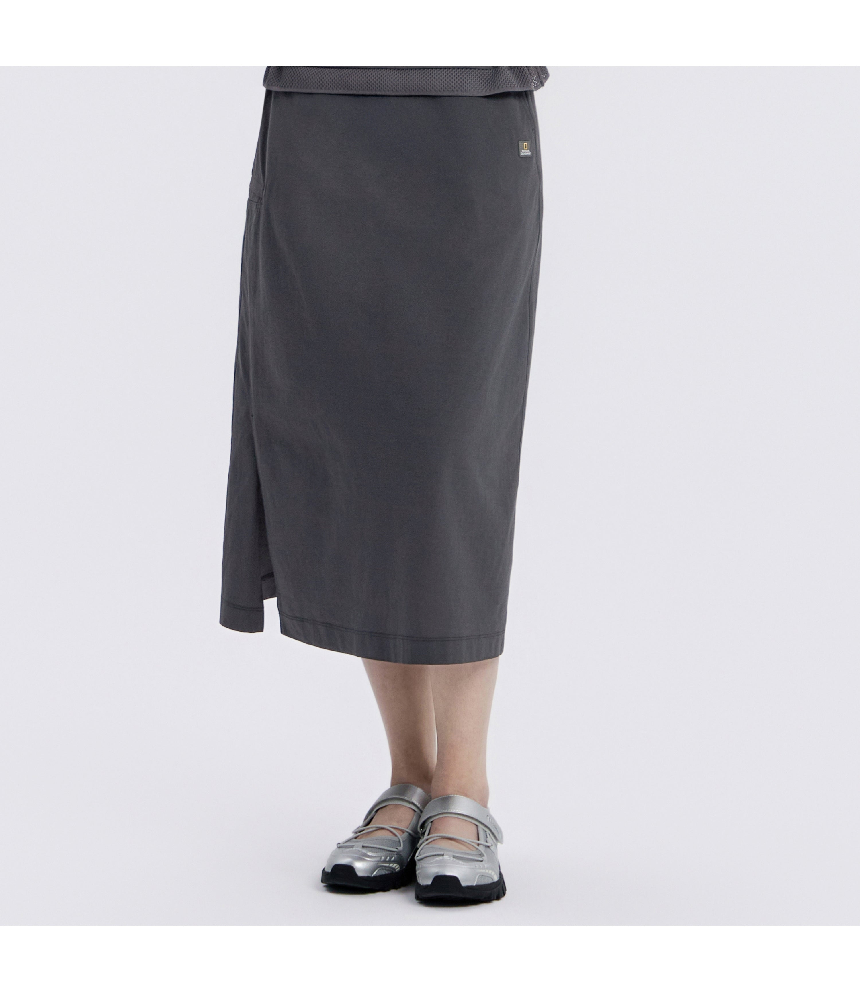 Women's Frozen Air H-Line Pocket Skirt<br>GREY
