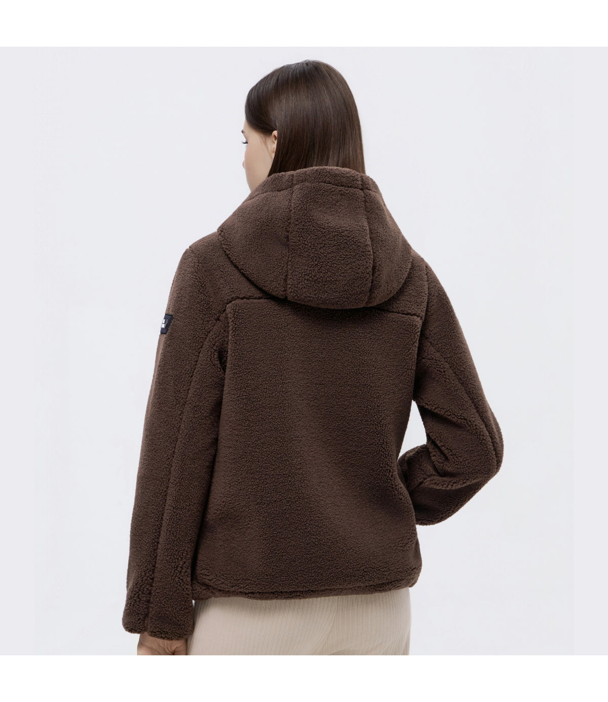 Women's Costoni Hooded Fleece Jacket<br>CHOCOLATE BROWN