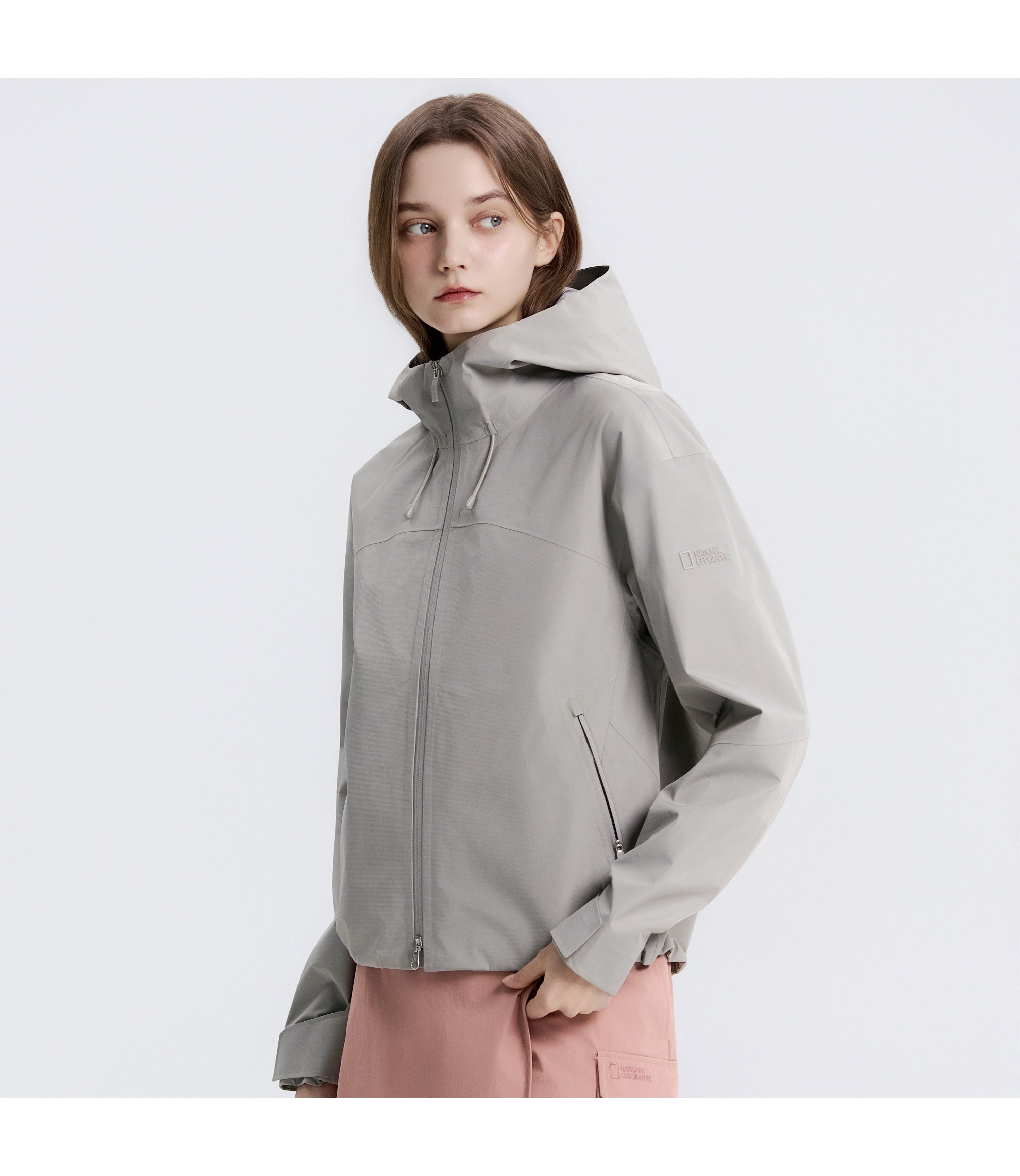 Women's ATLAS By Gore-Tex Labs 3-Layer Waterproof Jacket<br>URBAN LIGHT BEIGE