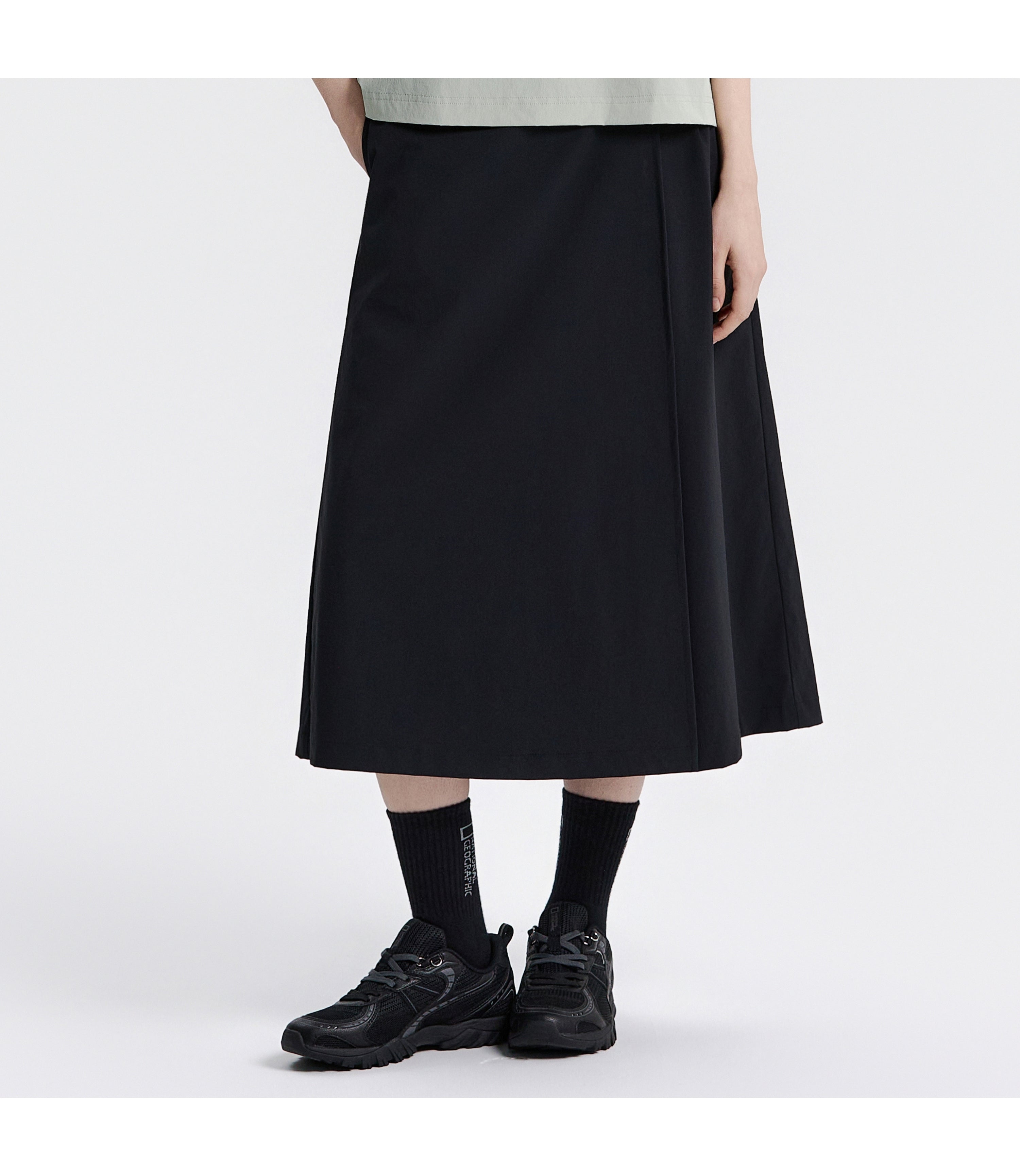 Women's CASSIA Long Culottes<br>BLACK