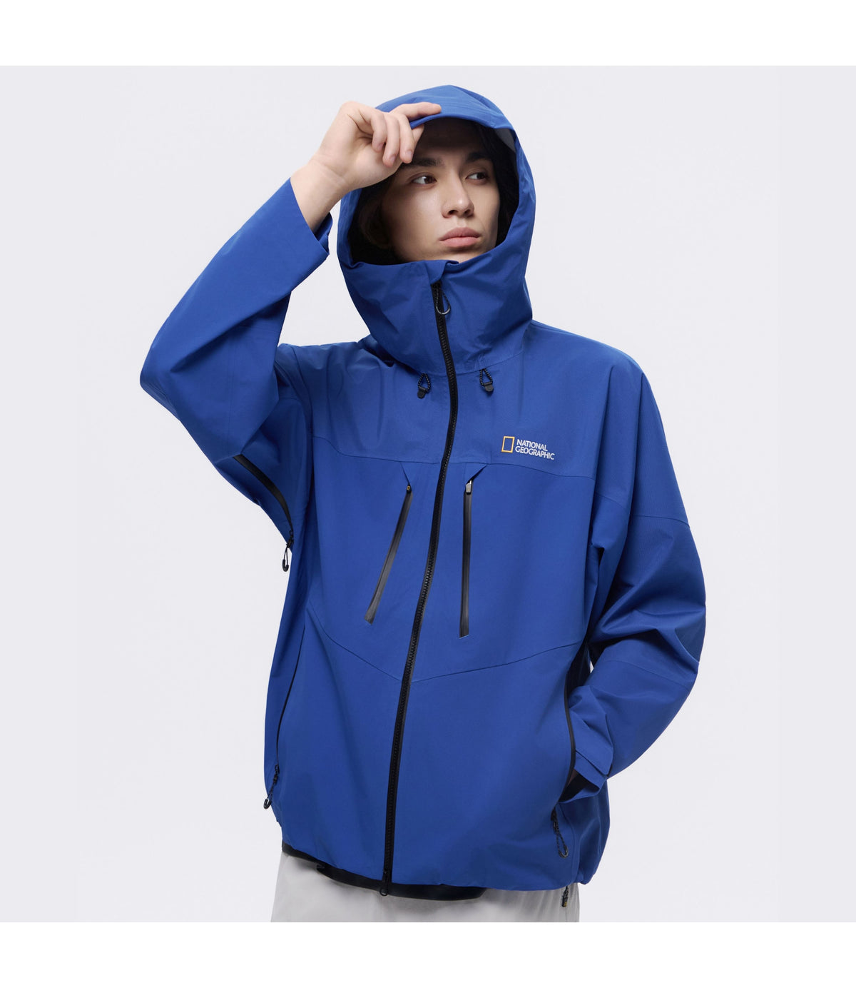 Men's DERMIZAX 3-Layer Perfect Functional Hooded Jacket<br>COBALT BLUE