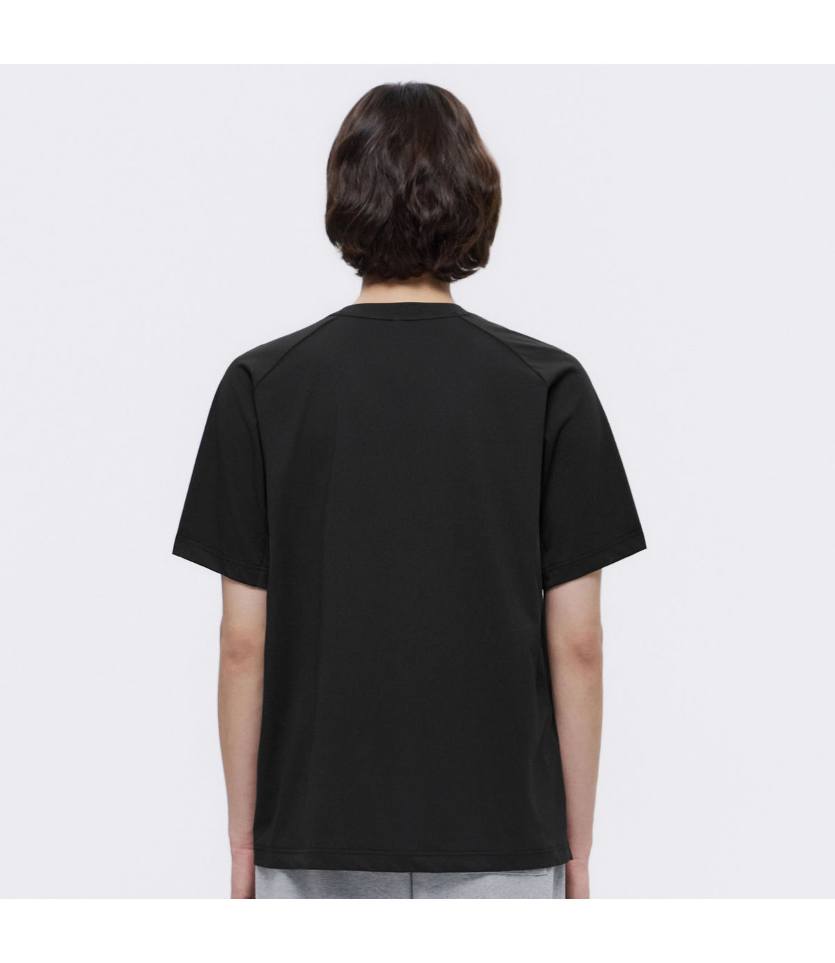 Unisex NATURE Delta Peak Color-Block Basic-Fit Short Sleeve Tee<br>BLACK