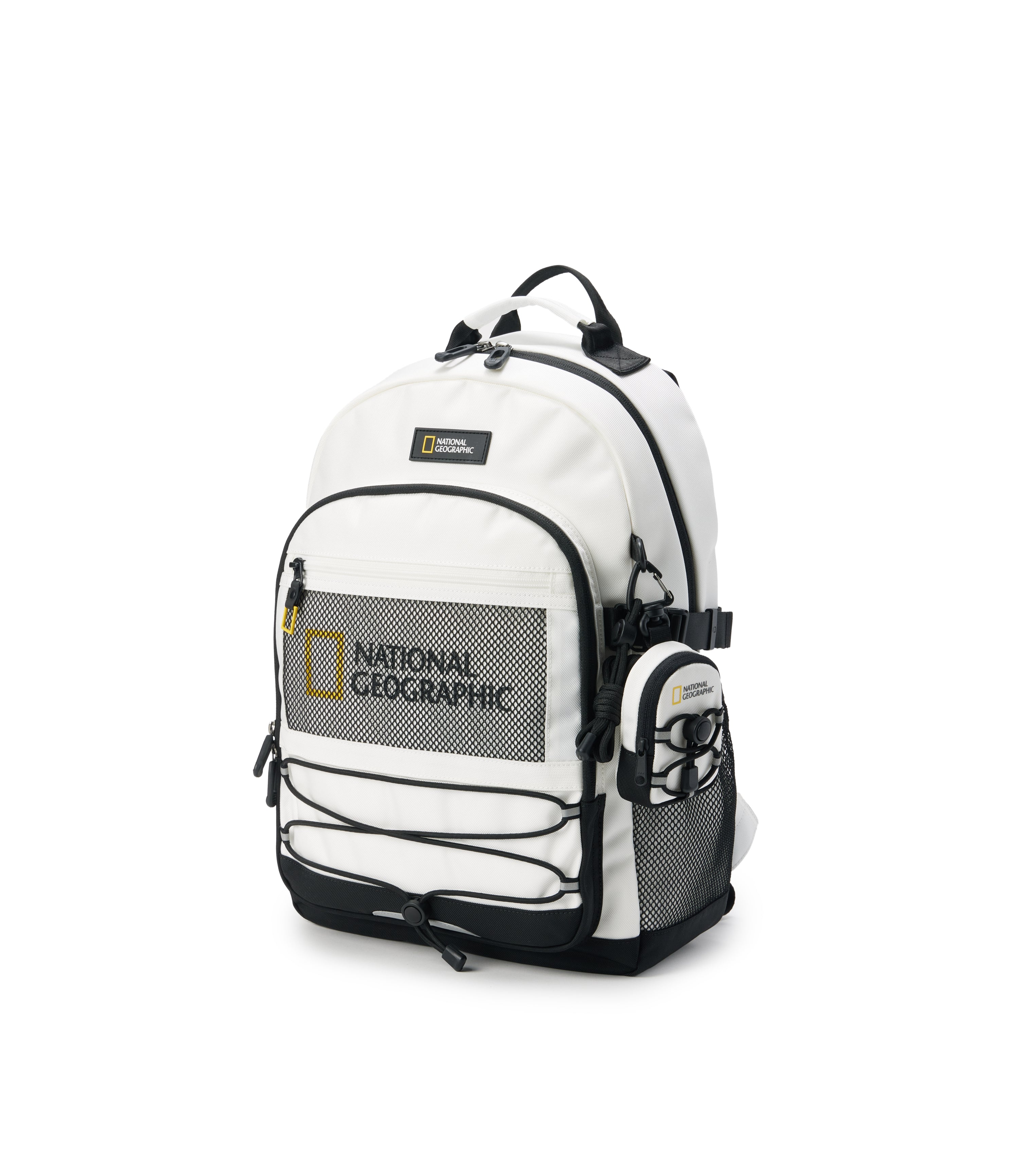 Kid's Half String Backpack<br>O/WHITE