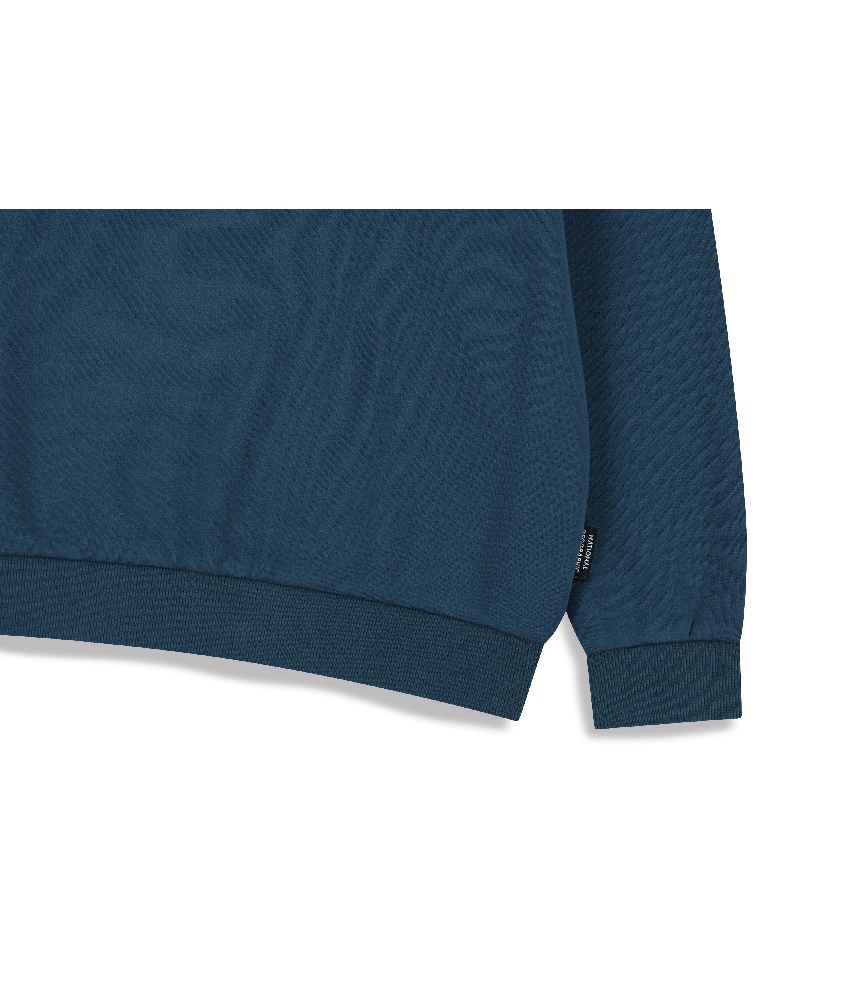 Kid's Back Graphic Sweatshirt (Brushed)<br>GREY TEAL