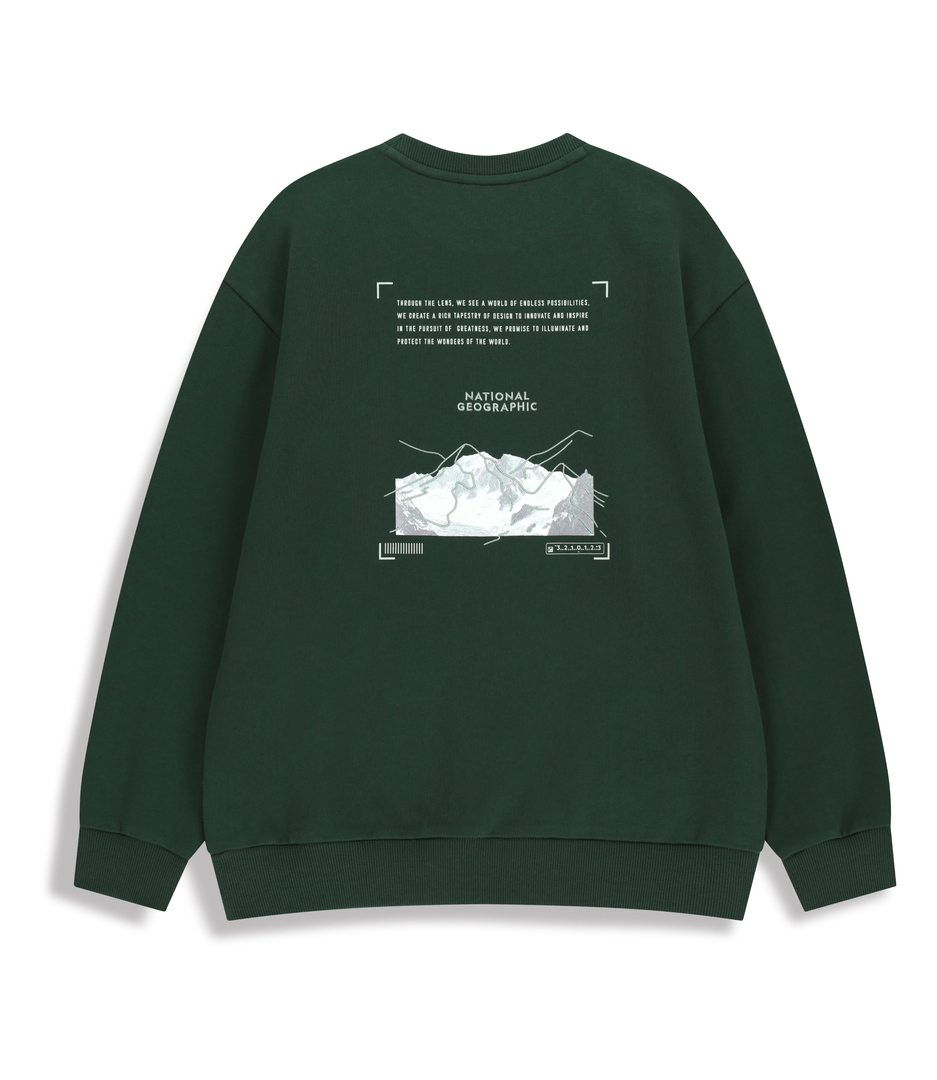 Kid's Adventure Back Graphic Sweatshirt<br>D/GREEN