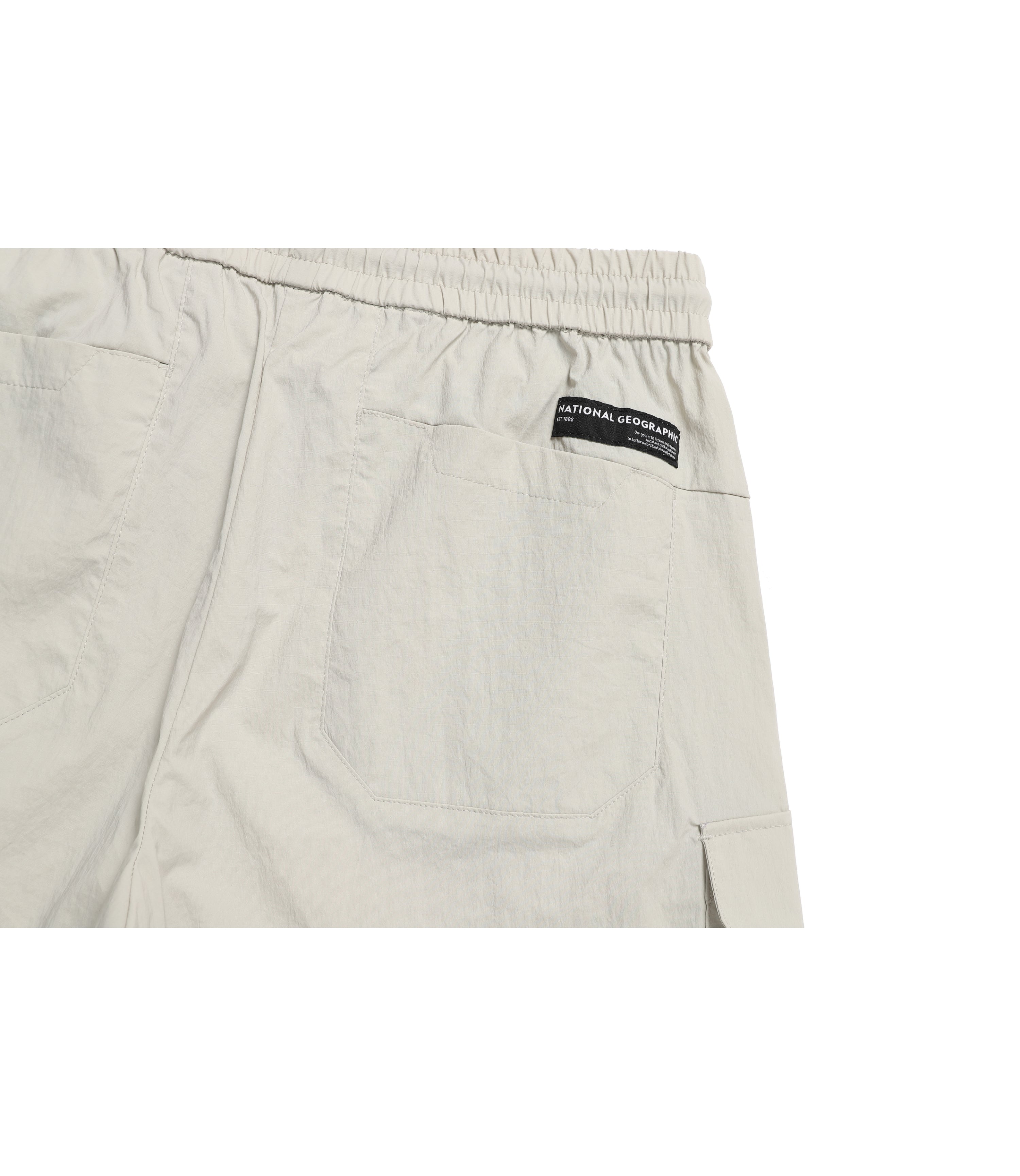 Women’s CYGNUS Woven Stretch Cargo Pocket Short Pants<br>MOURNING BEIGE