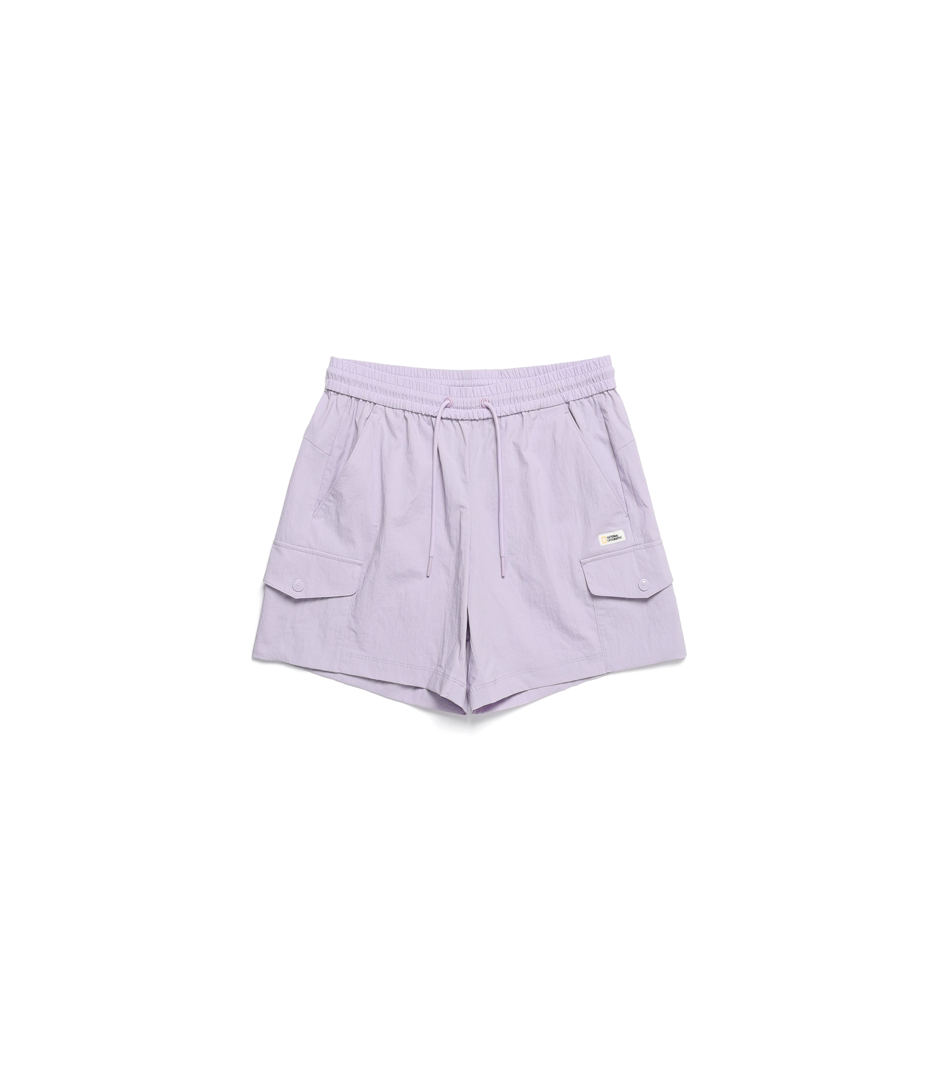 Women's CYGNUS Woven Stretch Cargo Pocket Short Pants<br>LAVENDER