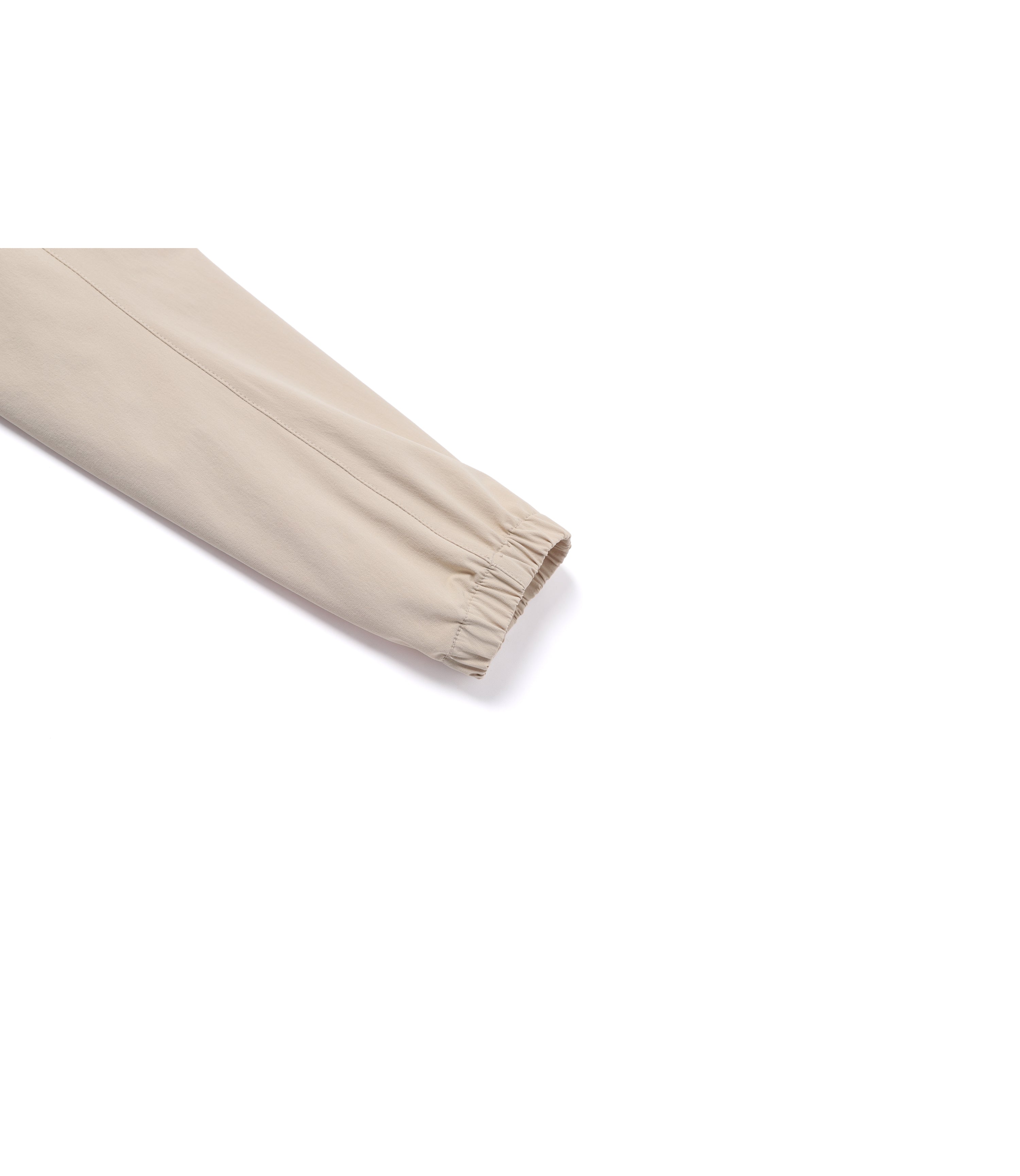 Women's RIO Stretch Semi-Over Fit Full Zip-Up Hoodie<br>L/BEIGE