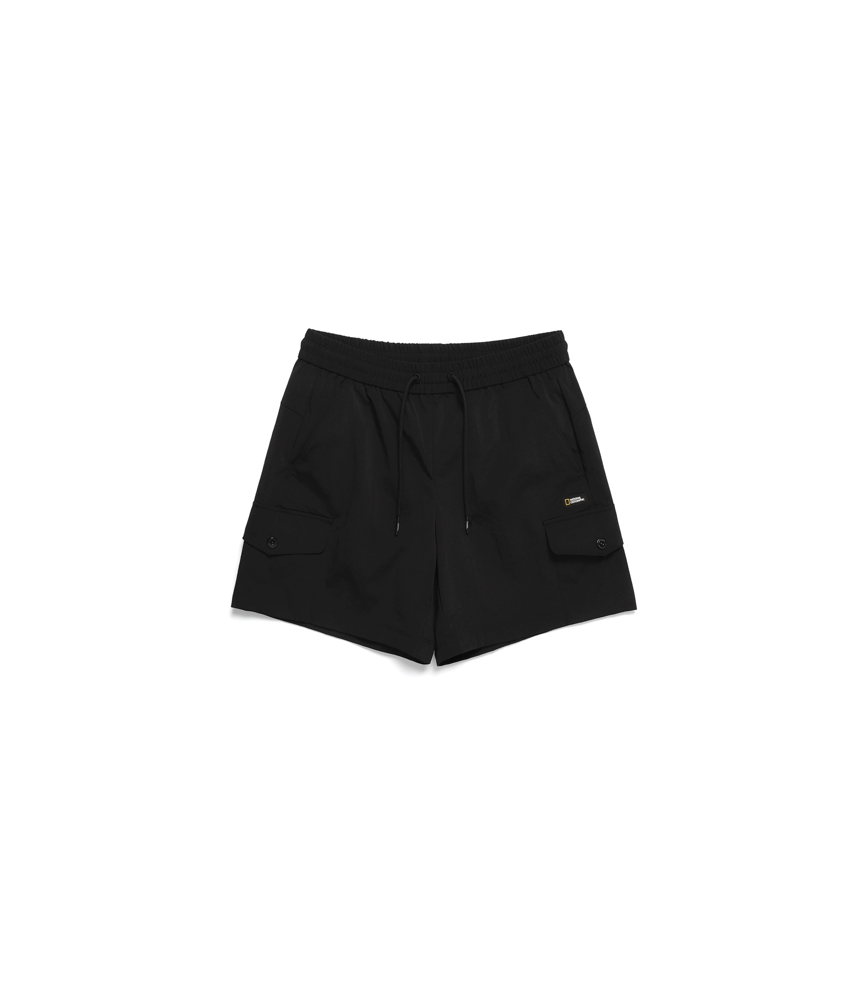 Women’s CYGNUS Woven Stretch Cargo Pocket Short Pants<br>CARBON BLACK