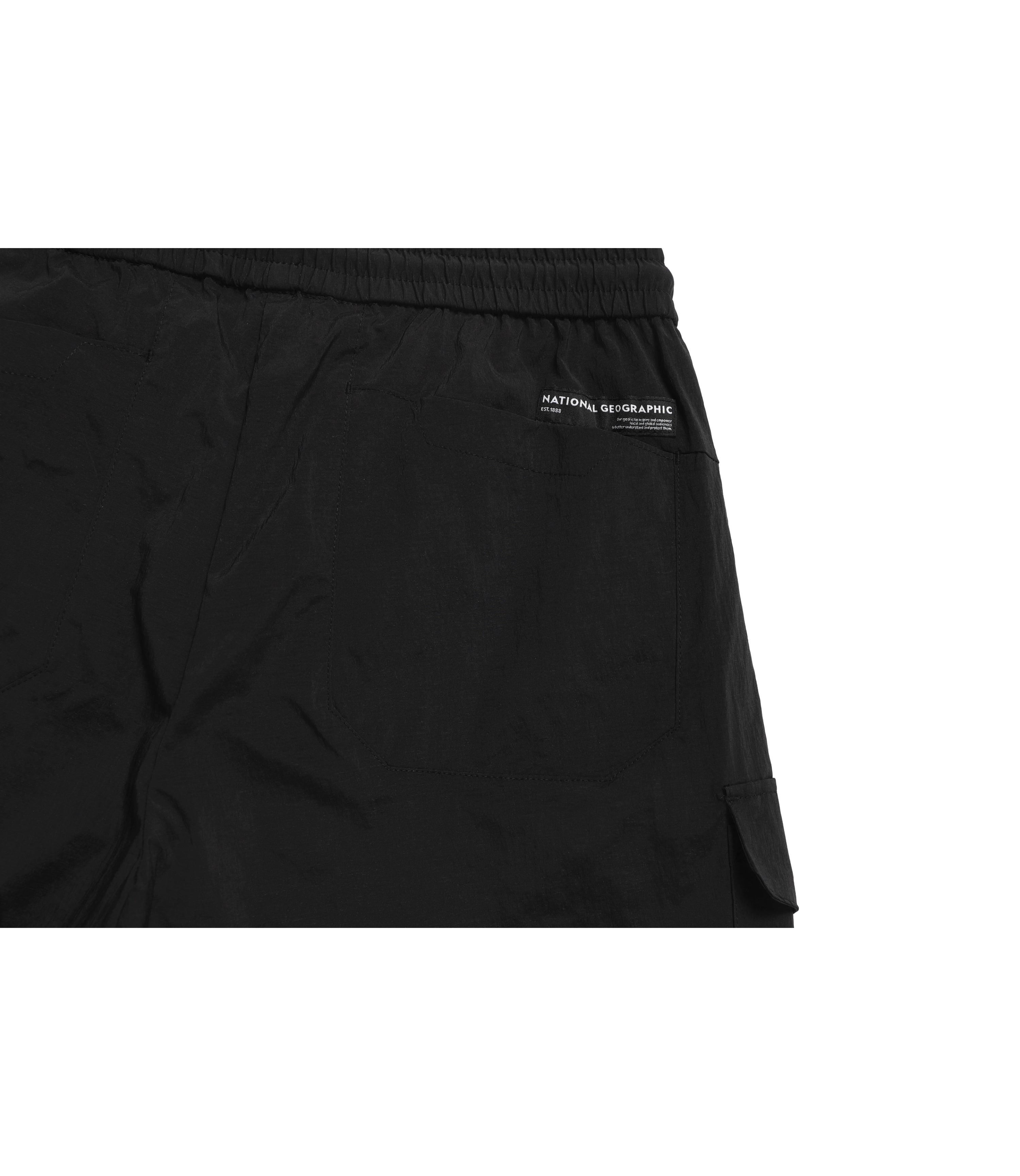 Women’s CYGNUS Woven Stretch Cargo Pocket Short Pants<br>CARBON BLACK