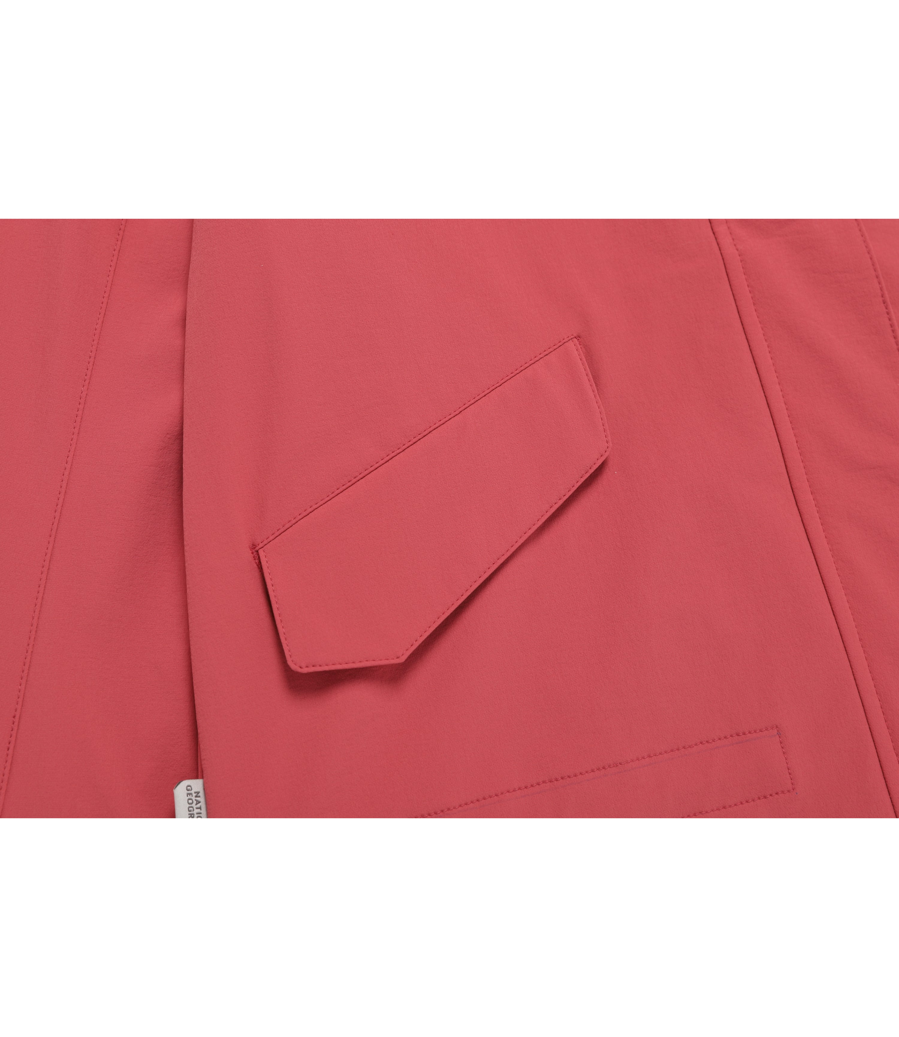 Women's RIO Stretch Semi-Over Fit Full Zip-Up Hoodie<br>ROSE