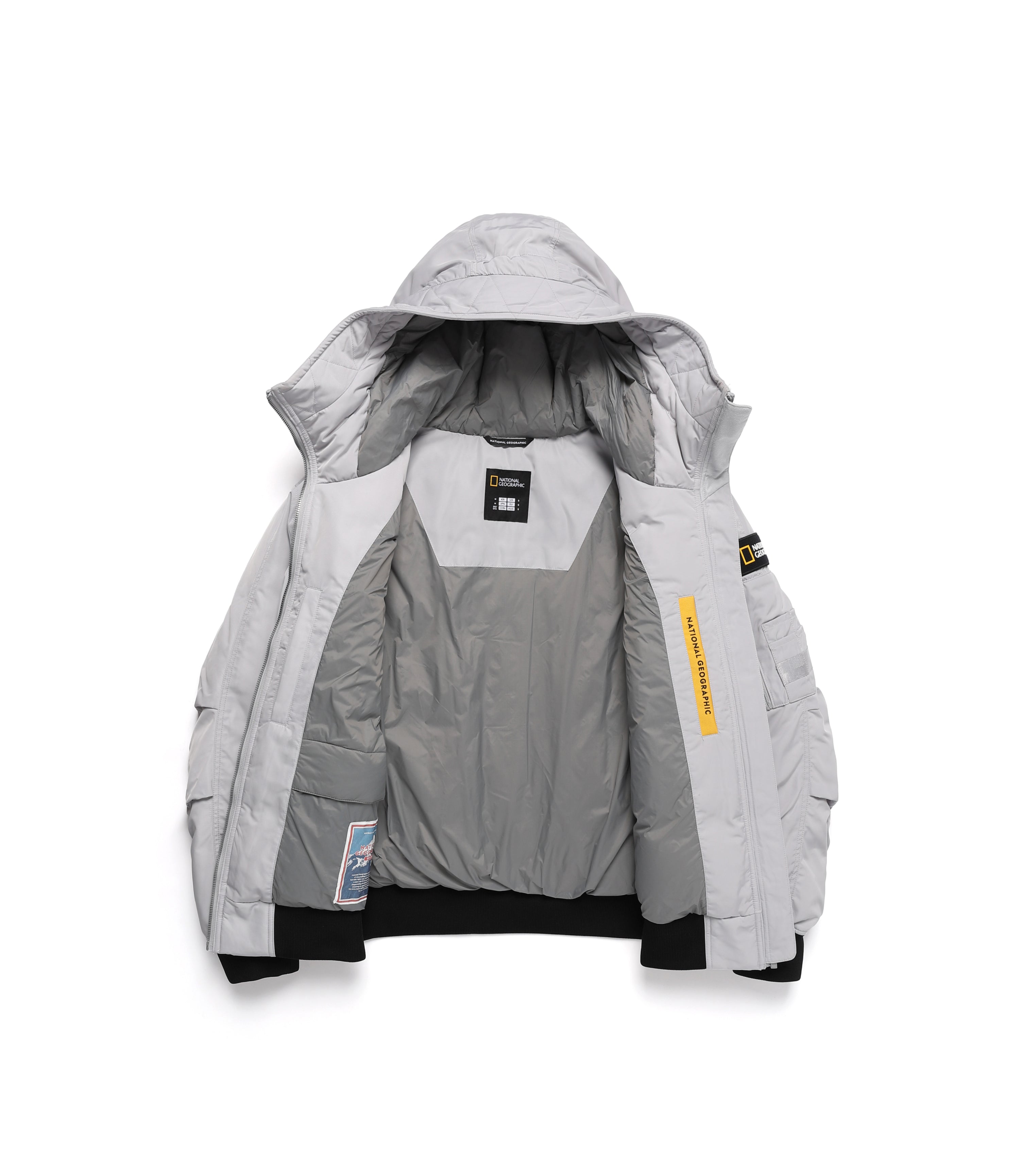 Unisex AQUILA Blouson Goose Down Jacket<br>ICE GREY