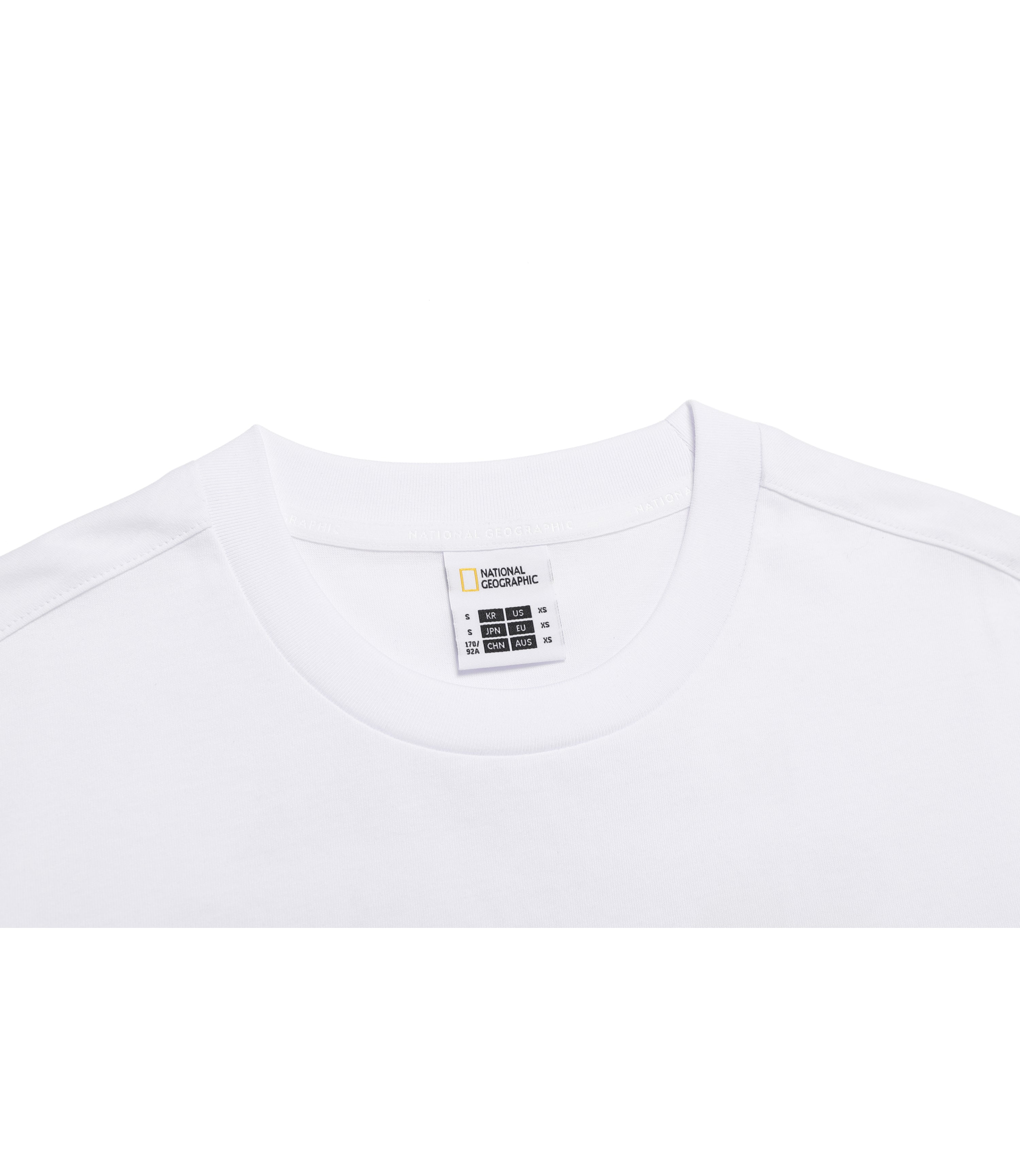 Unisex RATEL Regen Animal Big Graphic Short Sleeve Tee<br>WHITE