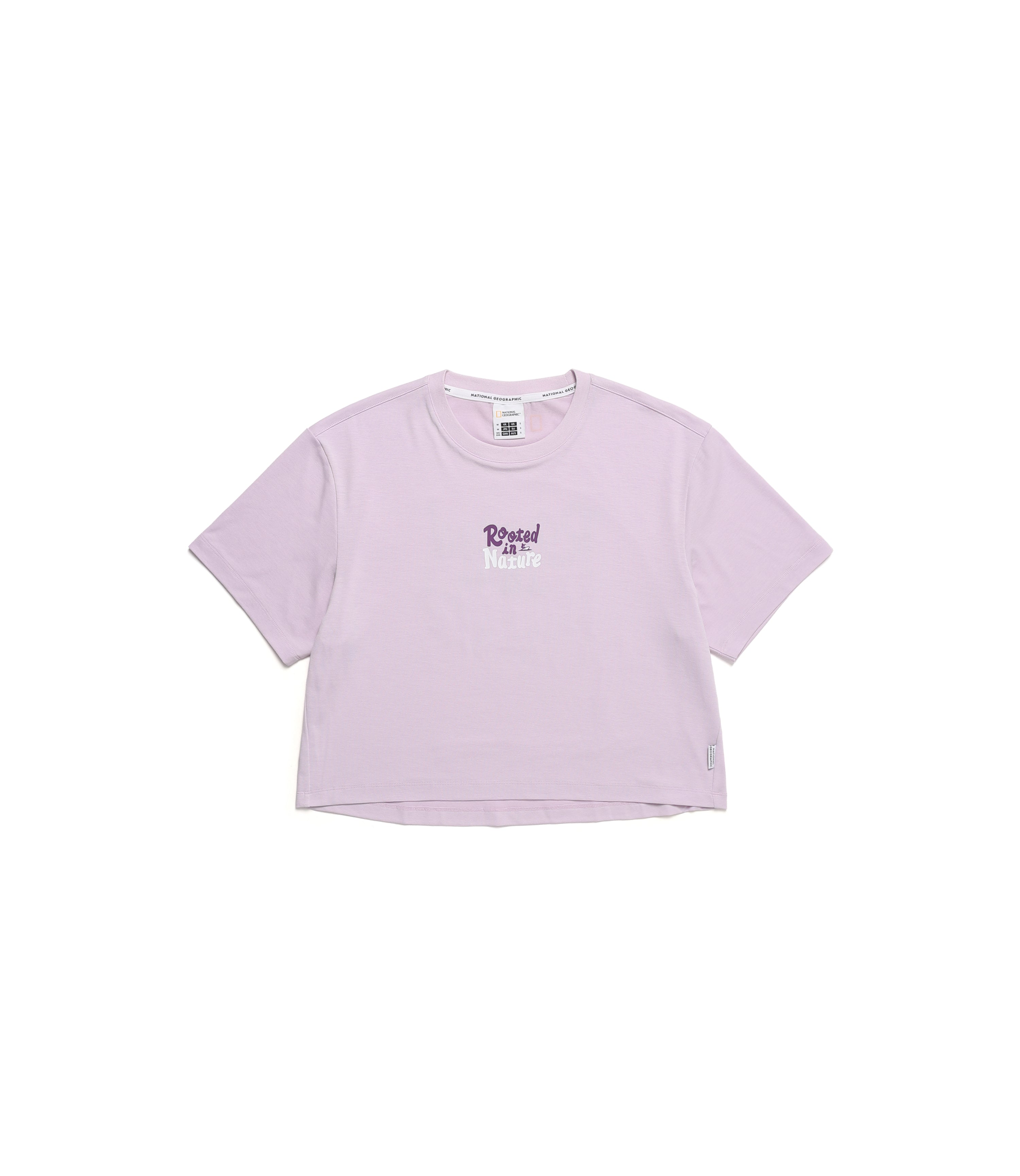 Women's Drysil Graphic Cropped Short Sleeve Tee<br>LAVENDER