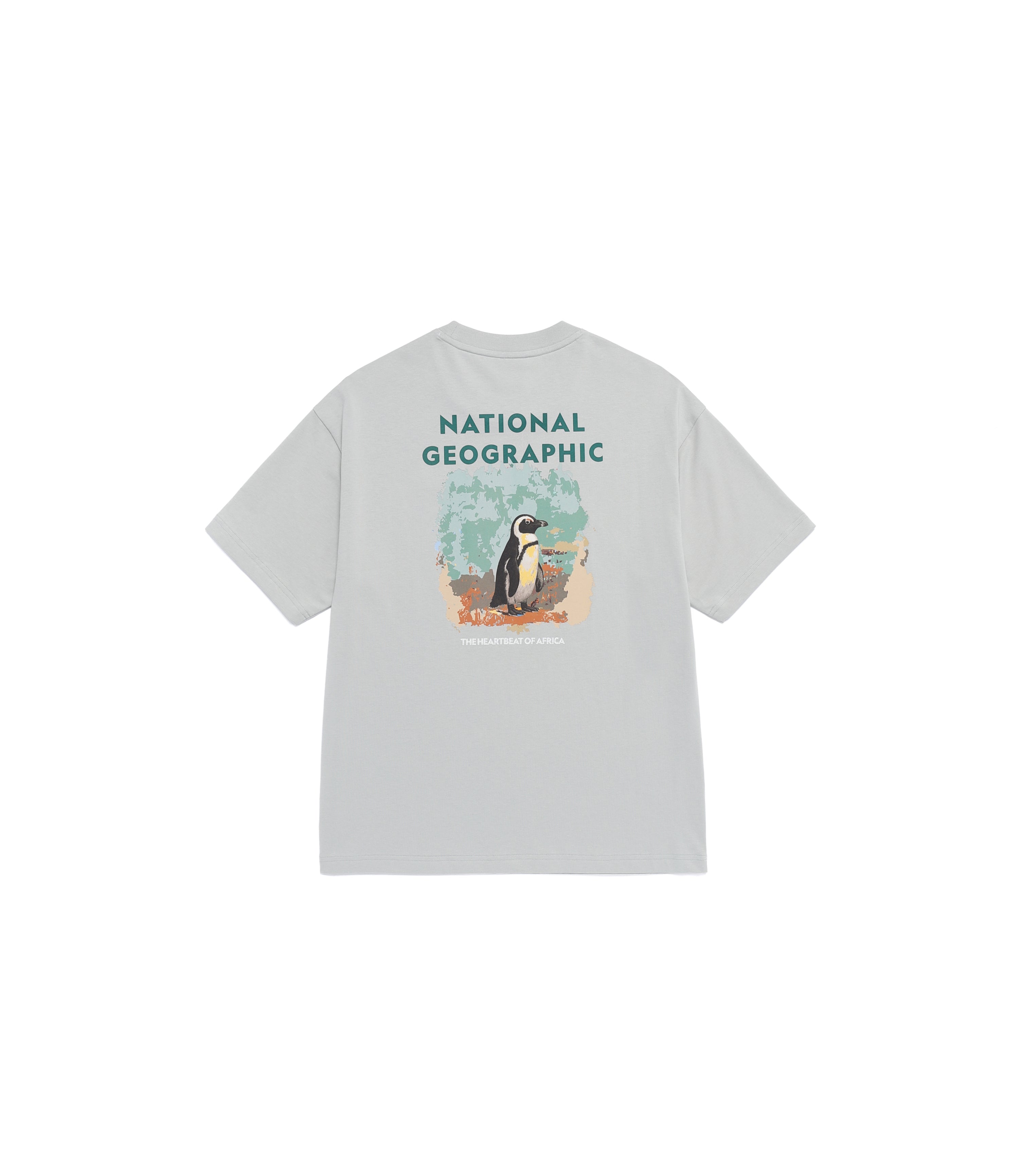Unisex RATEL Regen Animal Big Graphic Short Sleeve Tee<br>LIGHT KHAKI