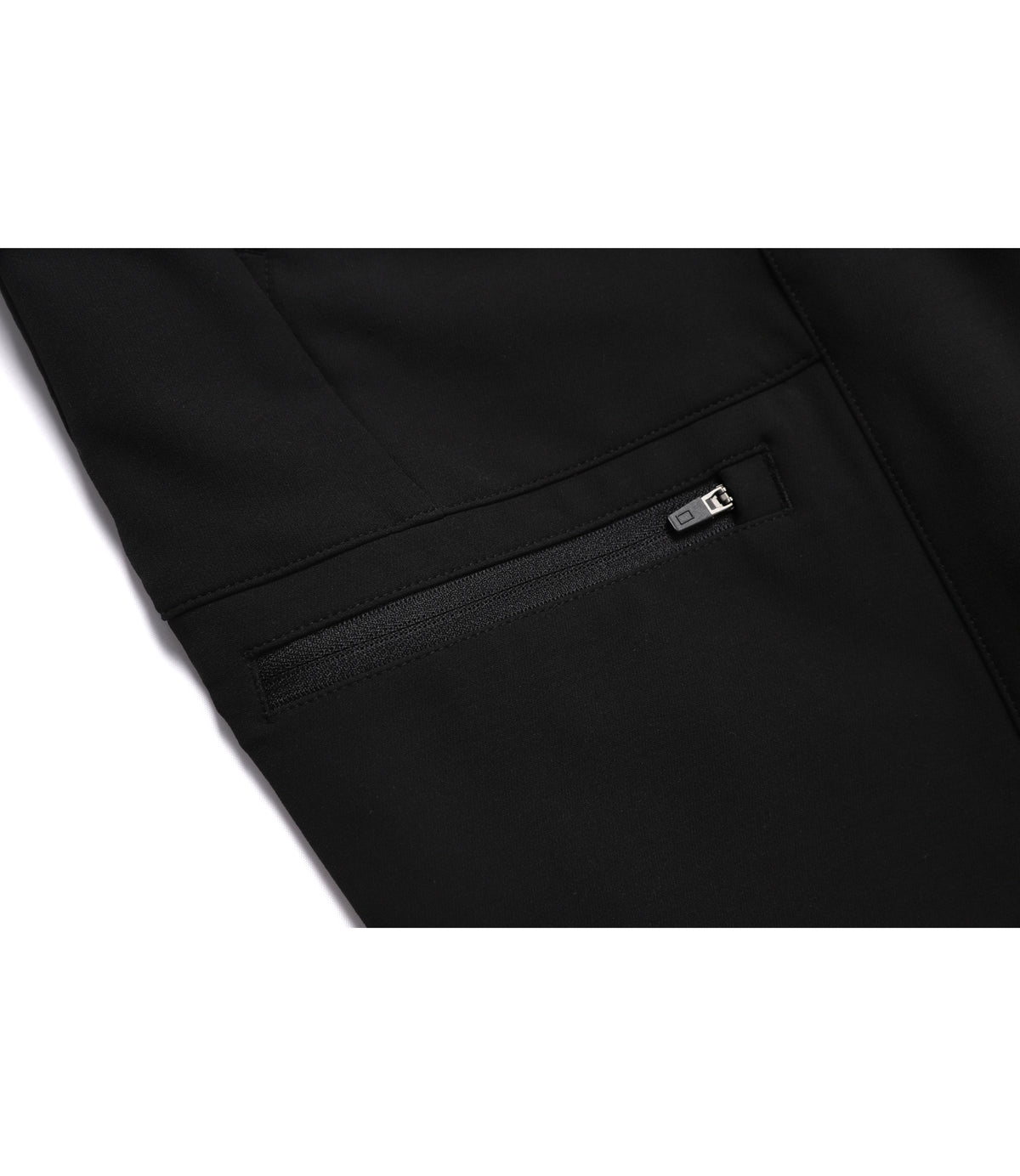Men's Urban Square Stretch Semi Regular Fit Straight Pants<br>BLACK
