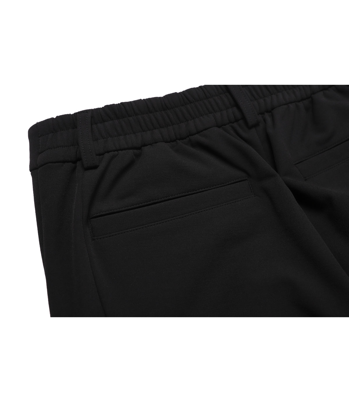 Men's Urban Square Stretch Semi Regular Fit Straight Pants<br>BLACK