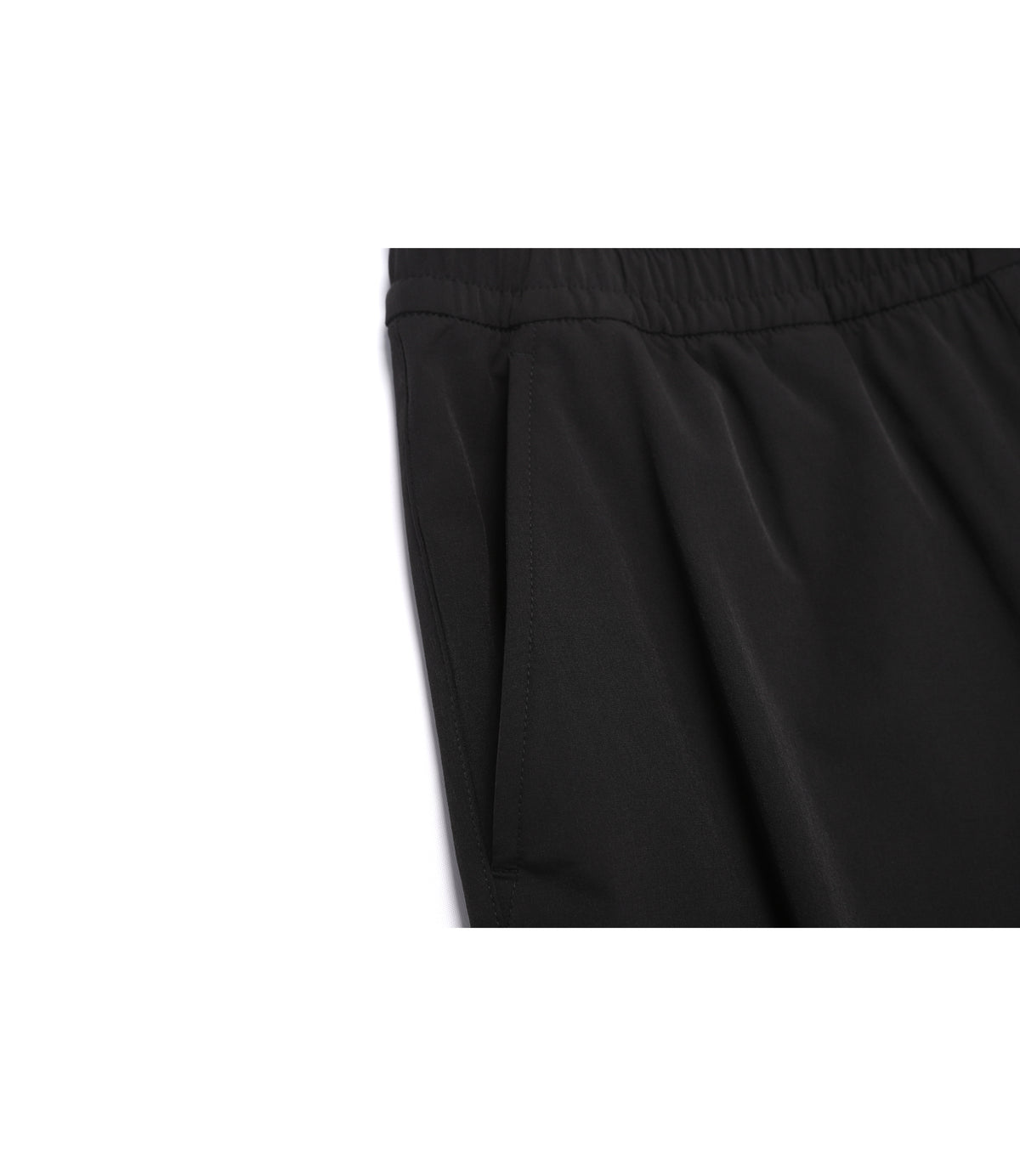 Unisex ARCHELON Woven Stretch Basic Fit Straight Pants<br>BLACK