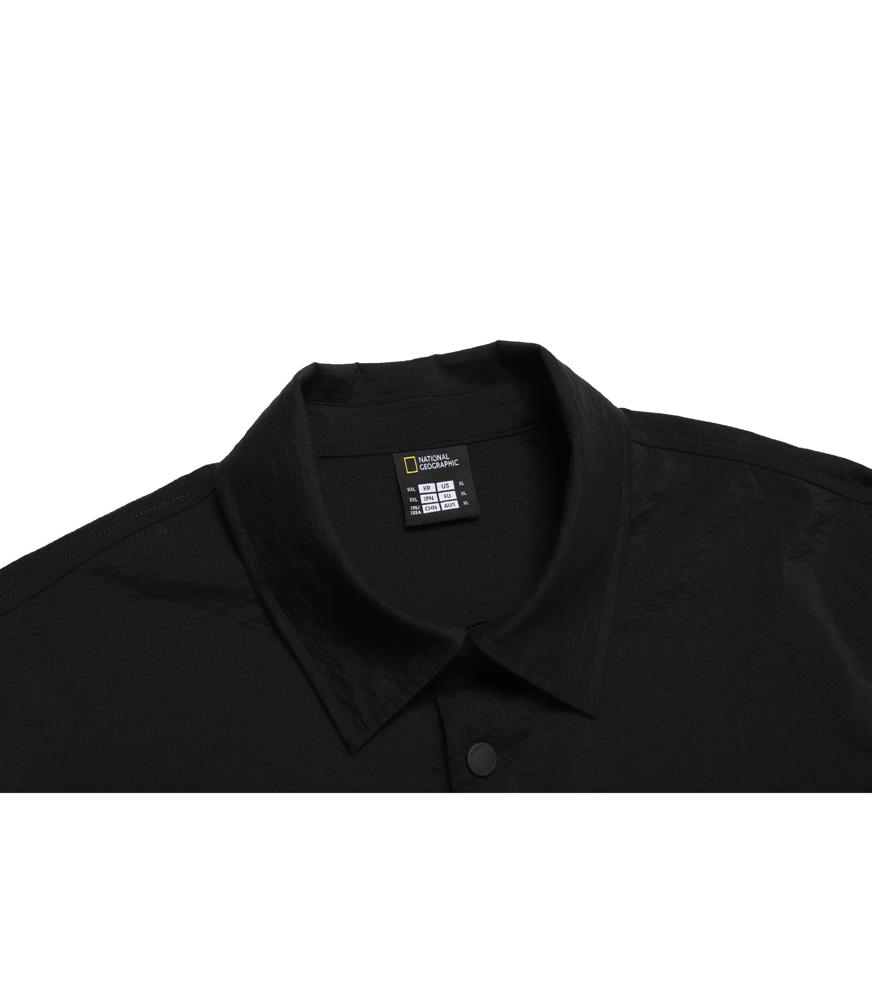 Men's NRN Utility Nylon Long Sleeve Shirket<br>CARBON BLACK