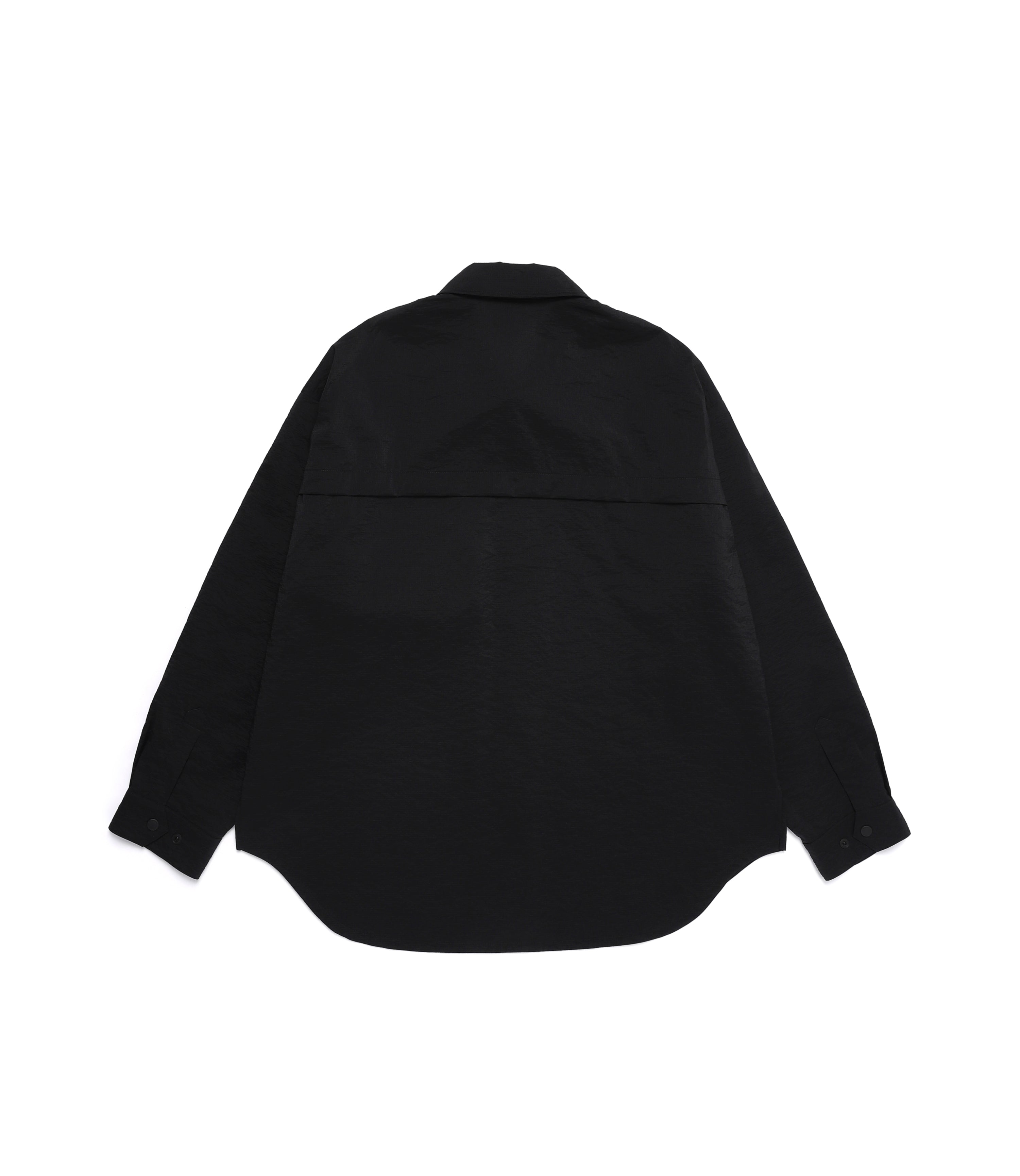 Men's NRN Utility Nylon Long Sleeve Shirket<br>CARBON BLACK