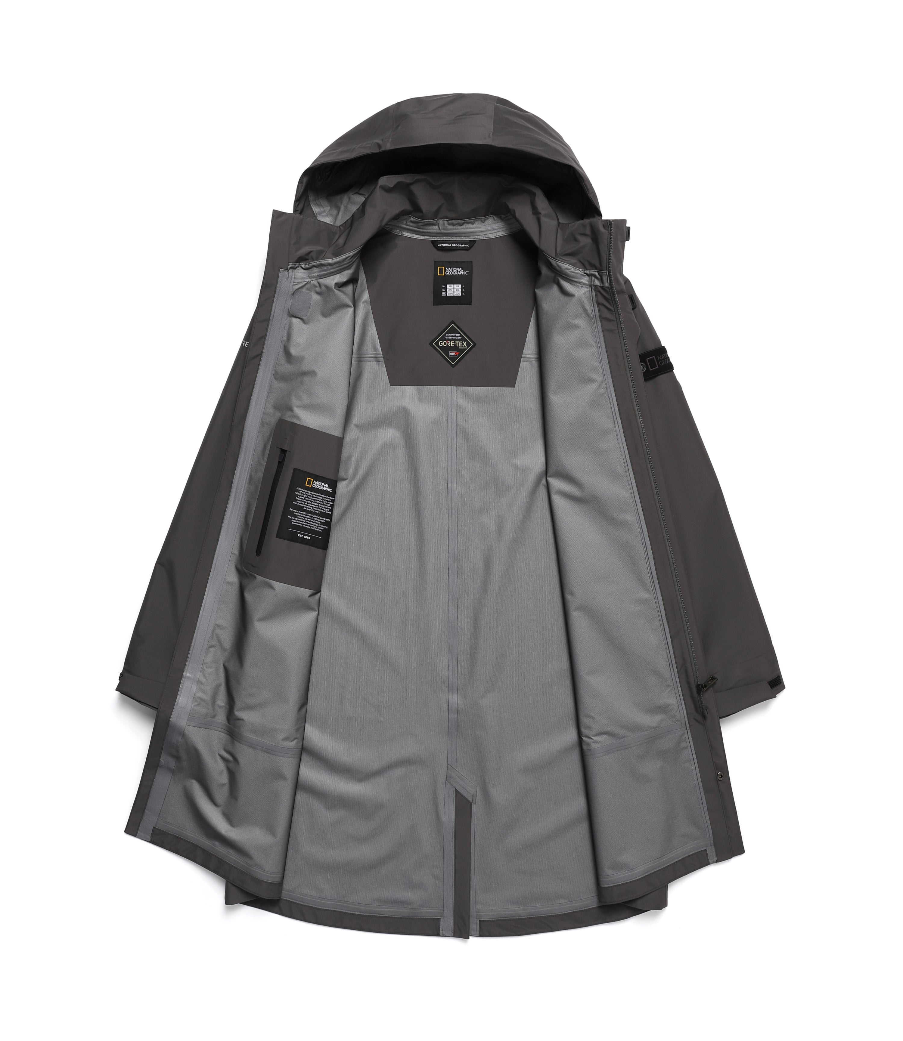 Unisex GORE-TEX Urban City 3-Layer Waterproof Mac Coat<br>IRON GREY