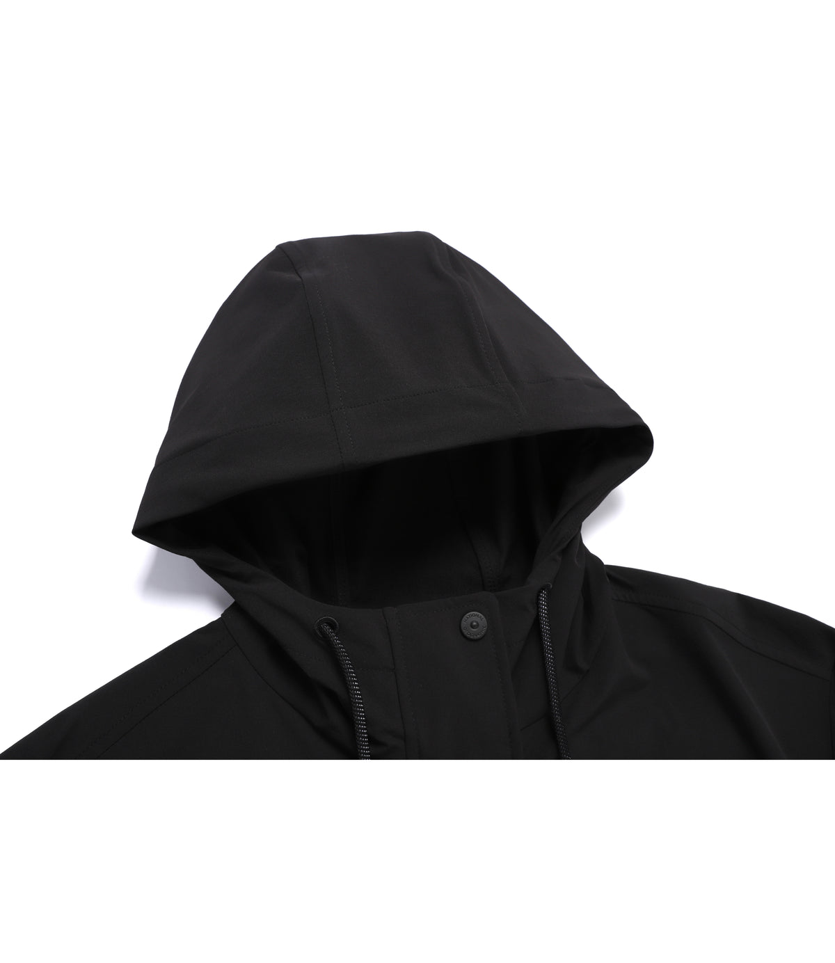 Women's ARCHELON Woven Stretch Hooded Full Zip-Up<br>BLACK