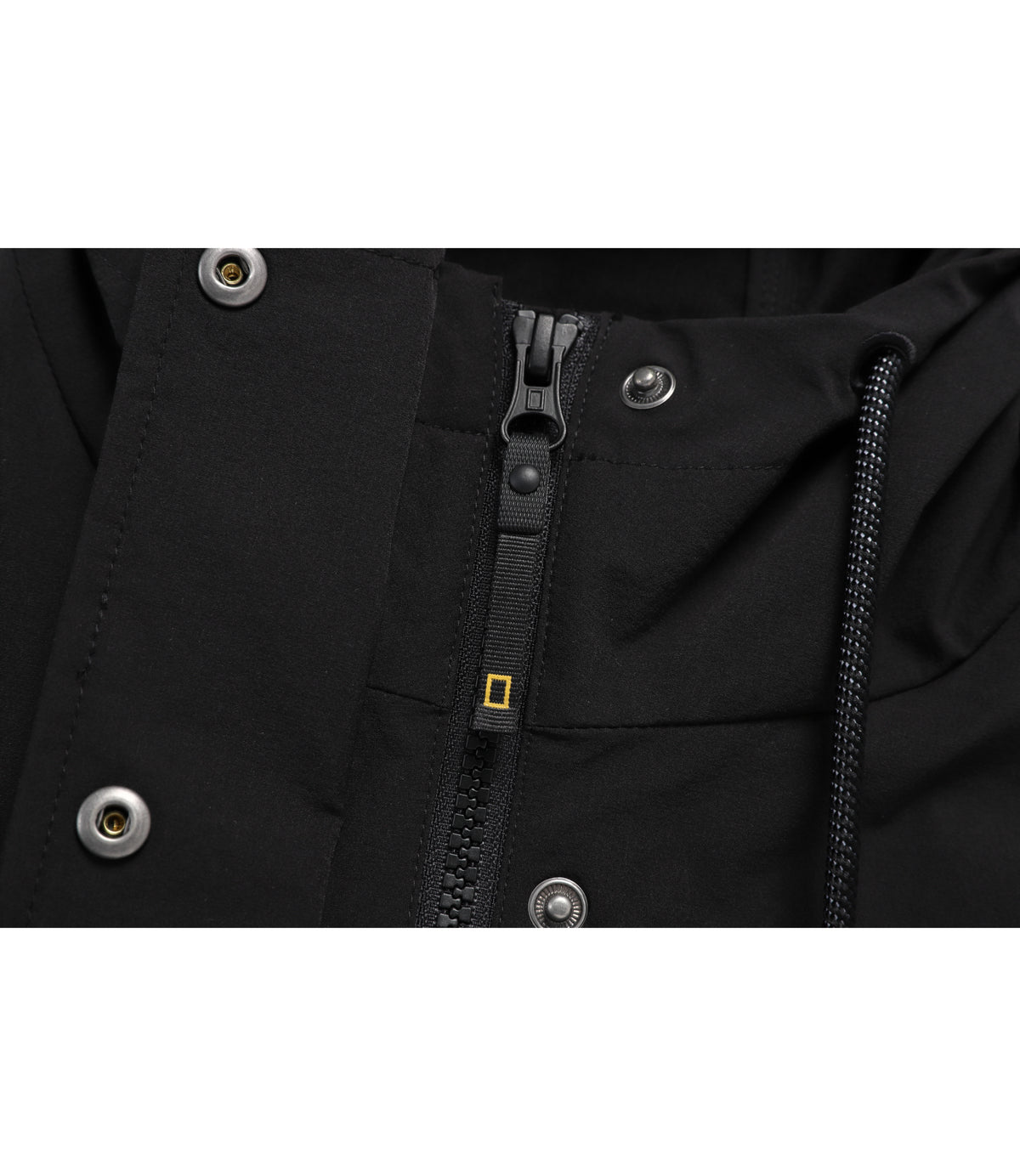 Women's ARCHELON Woven Stretch Hooded Full Zip-Up<br>BLACK