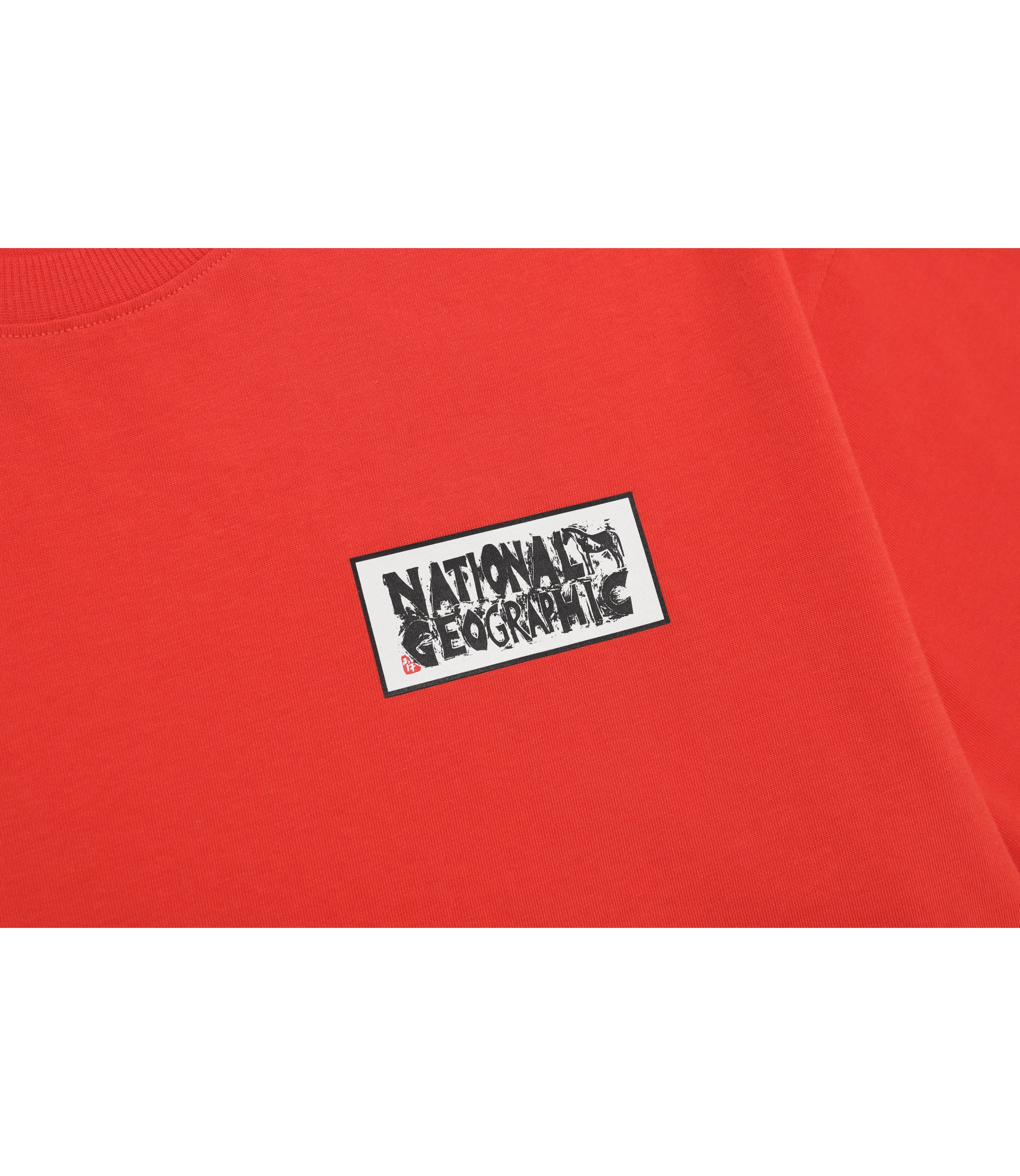 Unisex Year Of The Horse Graphic Small Logo Tee<br>RED