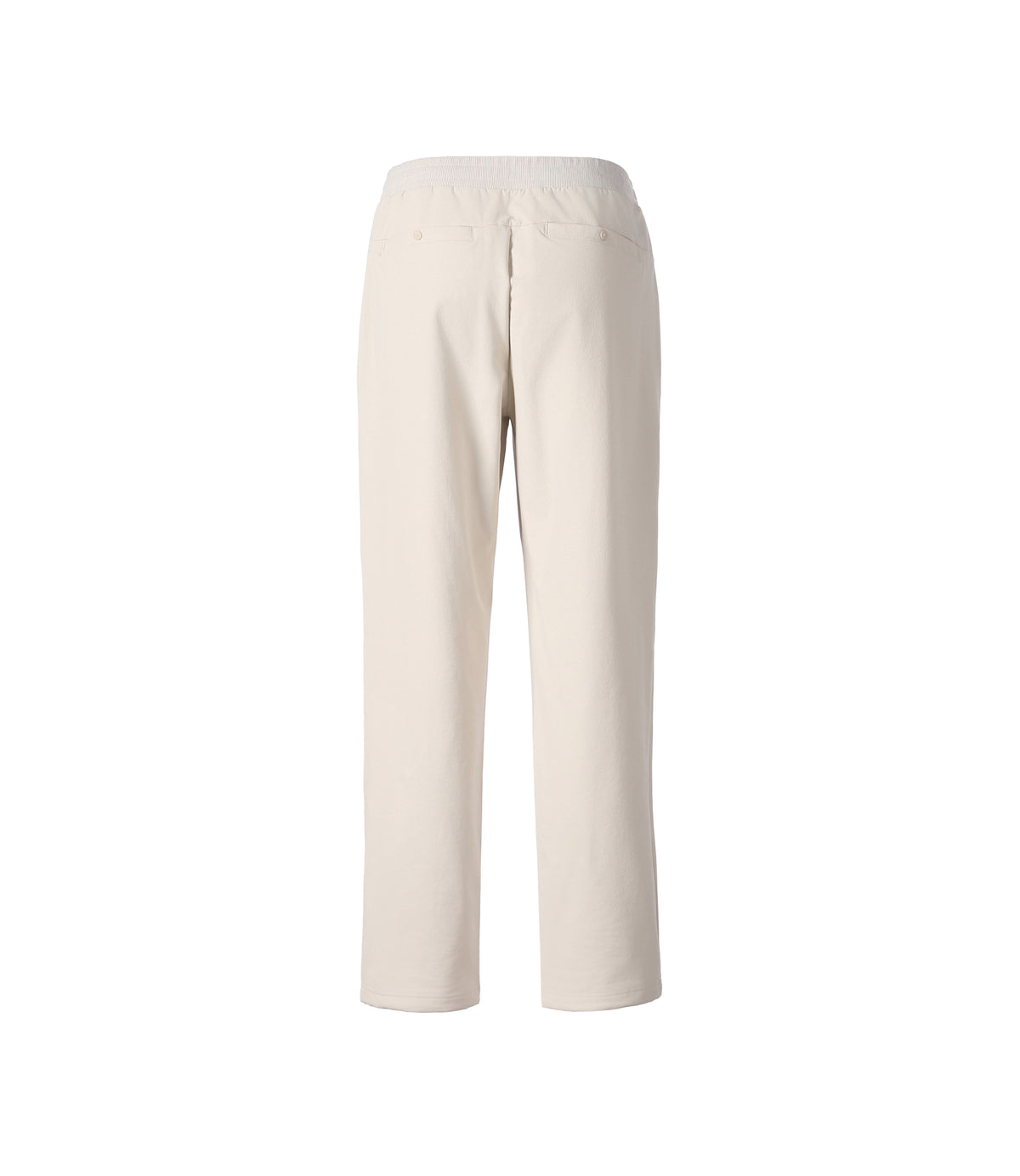 Women's ARCHELON Double-Warm Brushed Woven Relax Fit Straight Pants<br>SILVER BIRCH