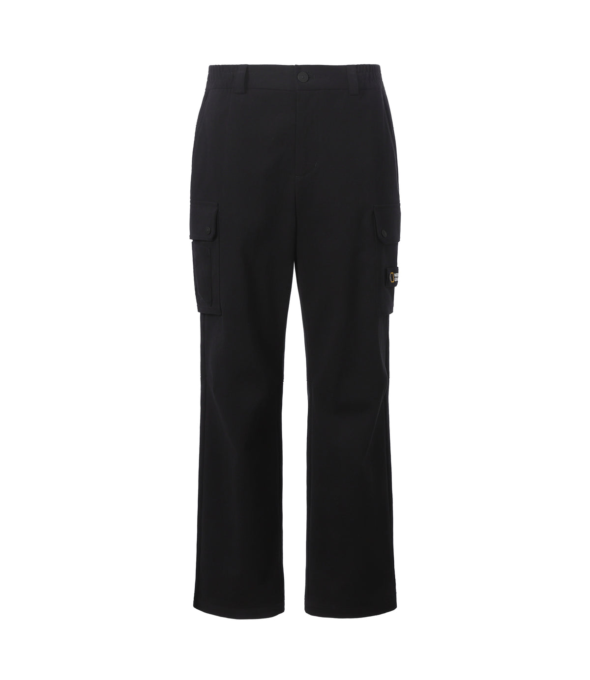Men's Relax Fit Straight Gear Cargo Pants<br>BLACK