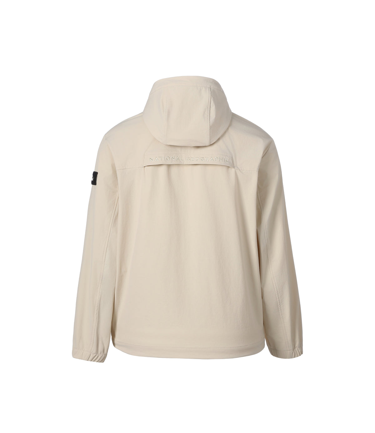Unisex ARCHELON Woven Stretch Semi-Overfit Hooded Full Zip-Up<br>SILVER BIRCH