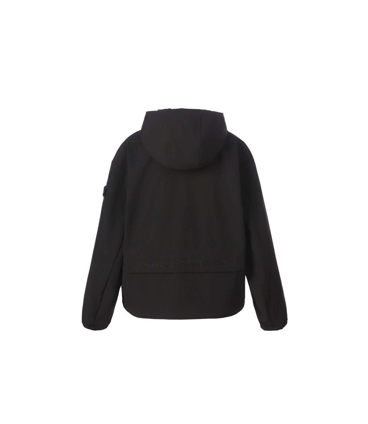 Women's ARCHELON Woven Stretch Hooded Full Zip-Up<br>BLACK