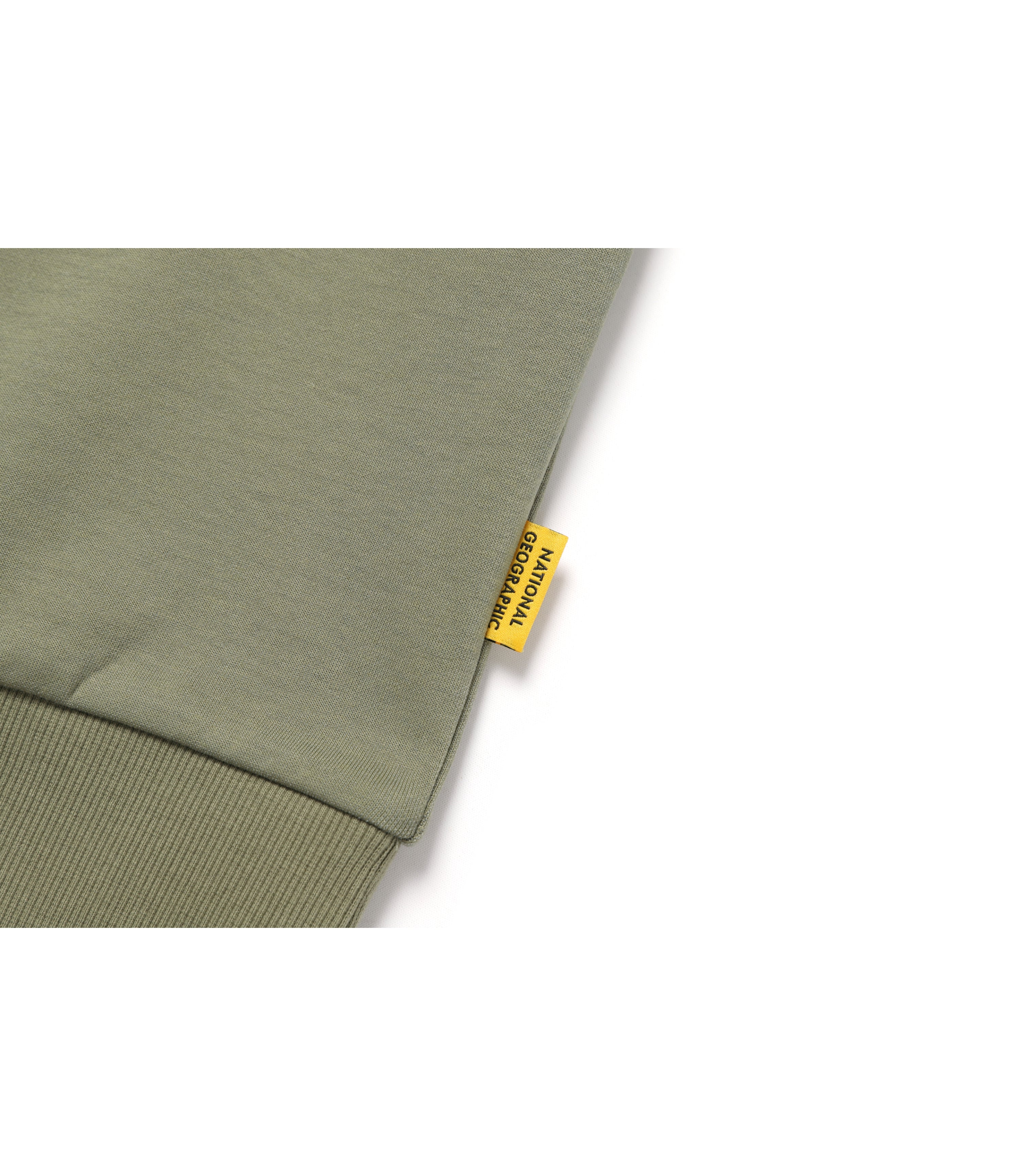 Unisex FOLHAS Small LOGO Sweatshirt<br>LICHEN KHAKI