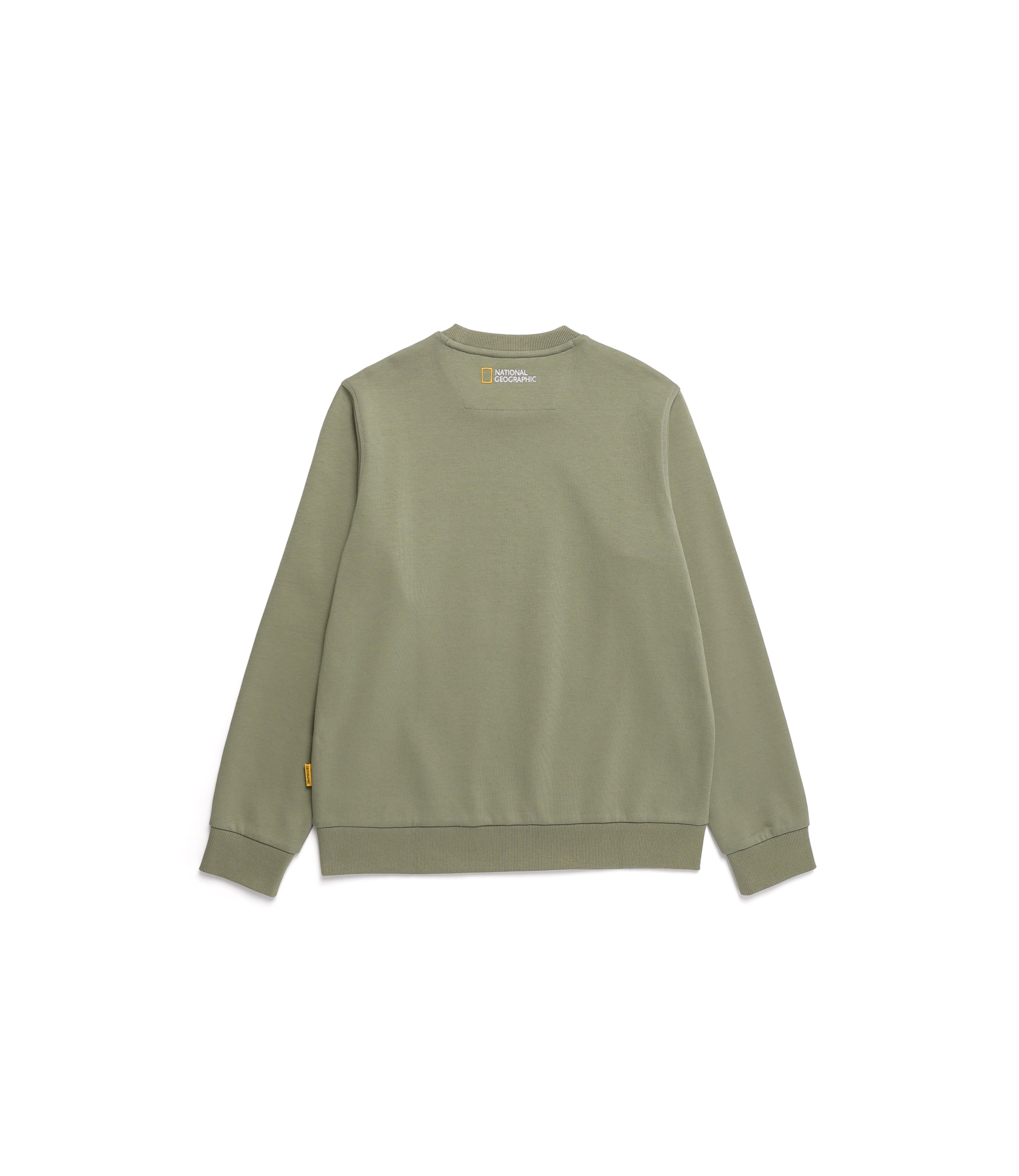 Unisex FOLHAS Small LOGO Sweatshirt<br>LICHEN KHAKI