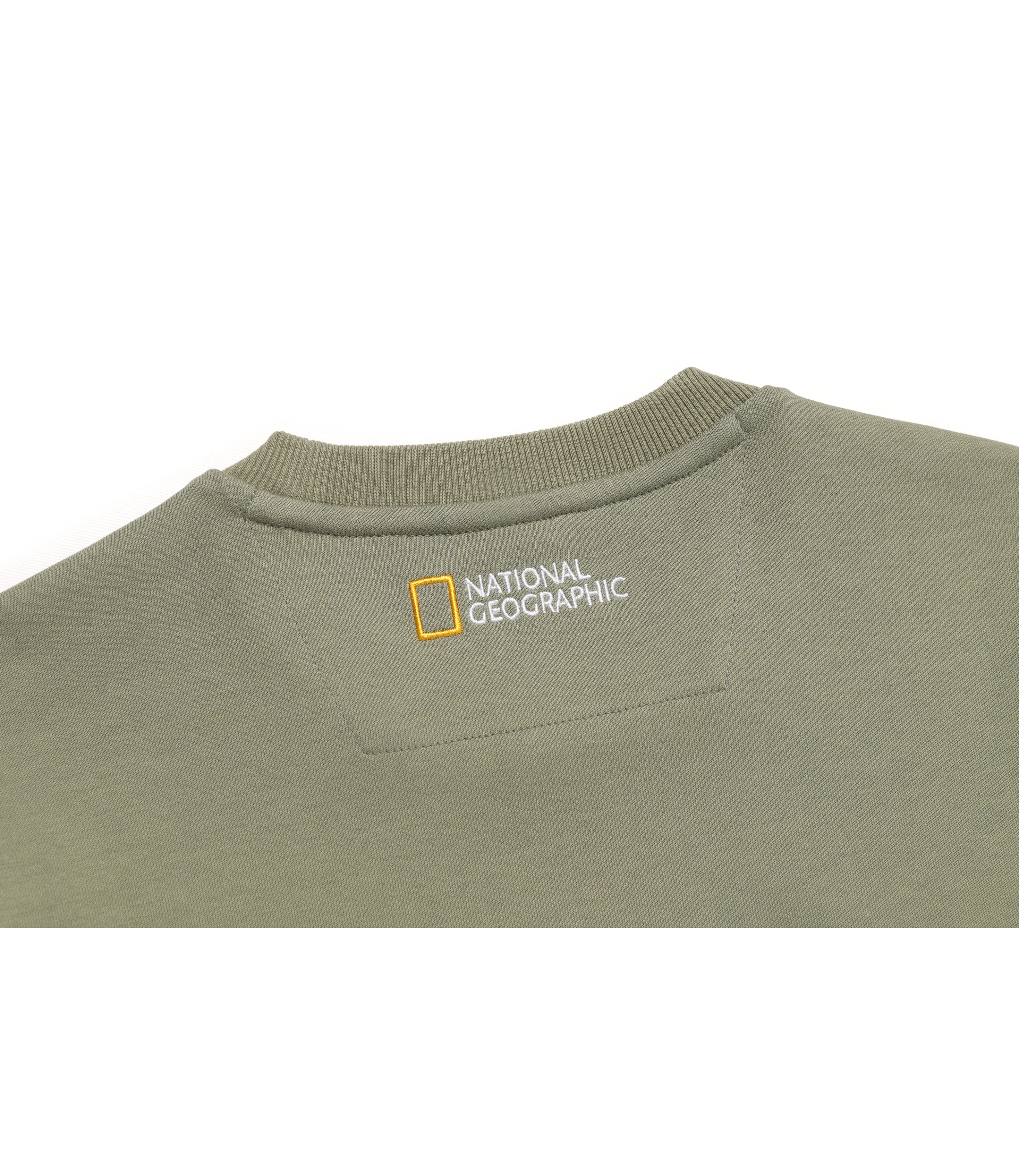 Unisex FOLHAS Small LOGO Sweatshirt<br>LICHEN KHAKI