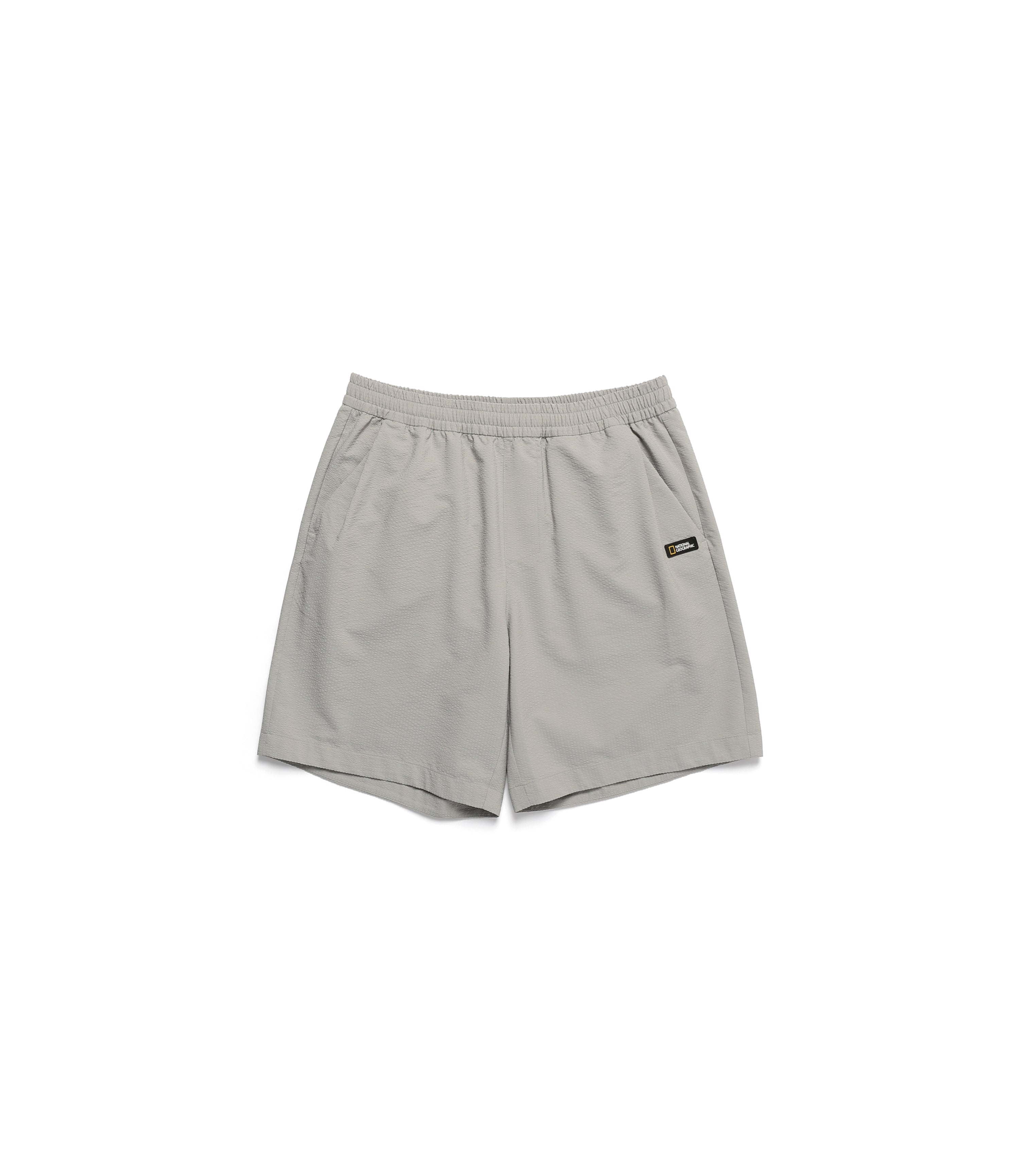 Men's Seersucher Set-Up Short Pants<br>MOURNING BEIGE
