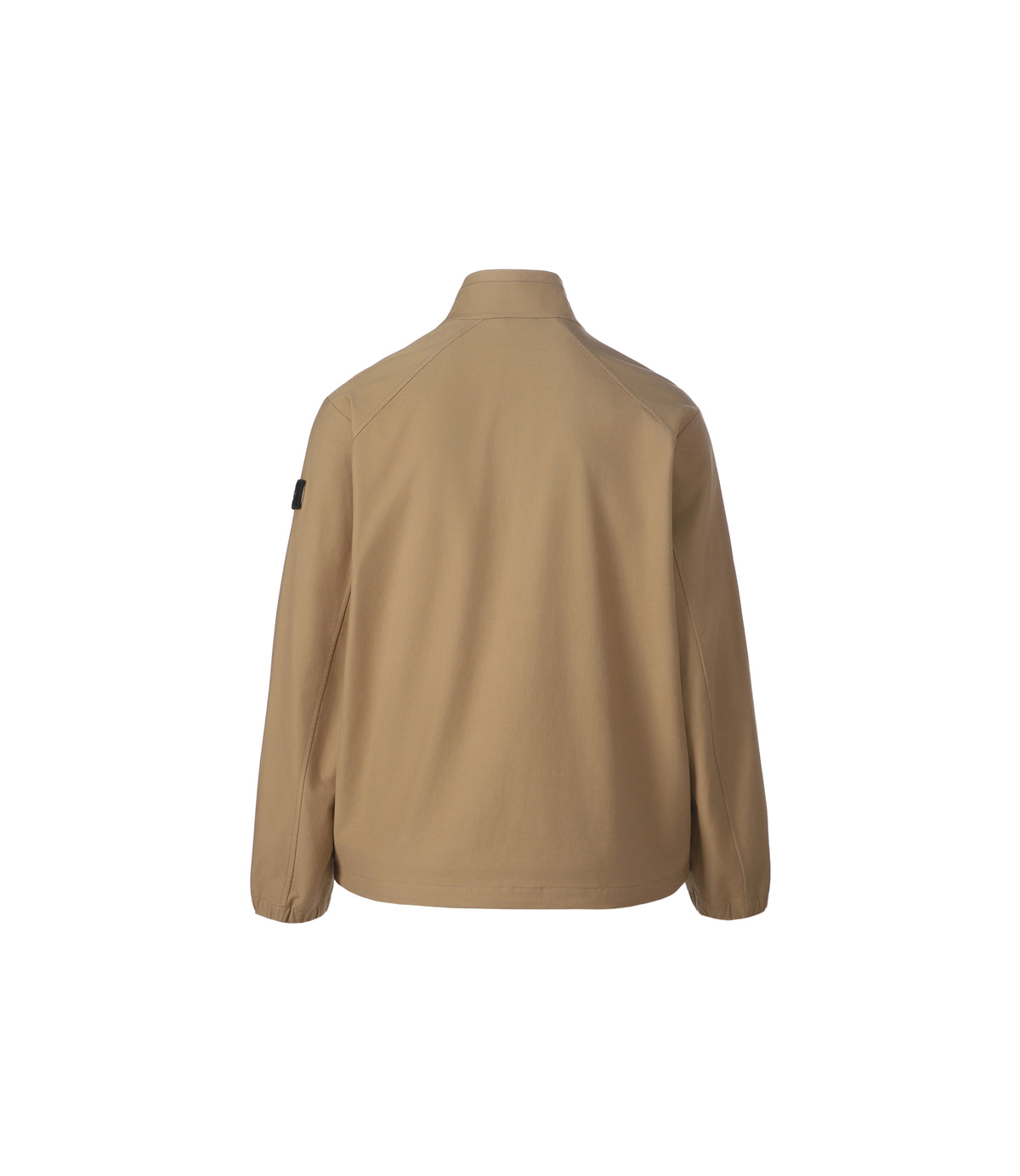 Unisex Cotton-Touch Woven Stretch Semi-Overfit Stand-Neck Jacket<br>NEW BEIGE