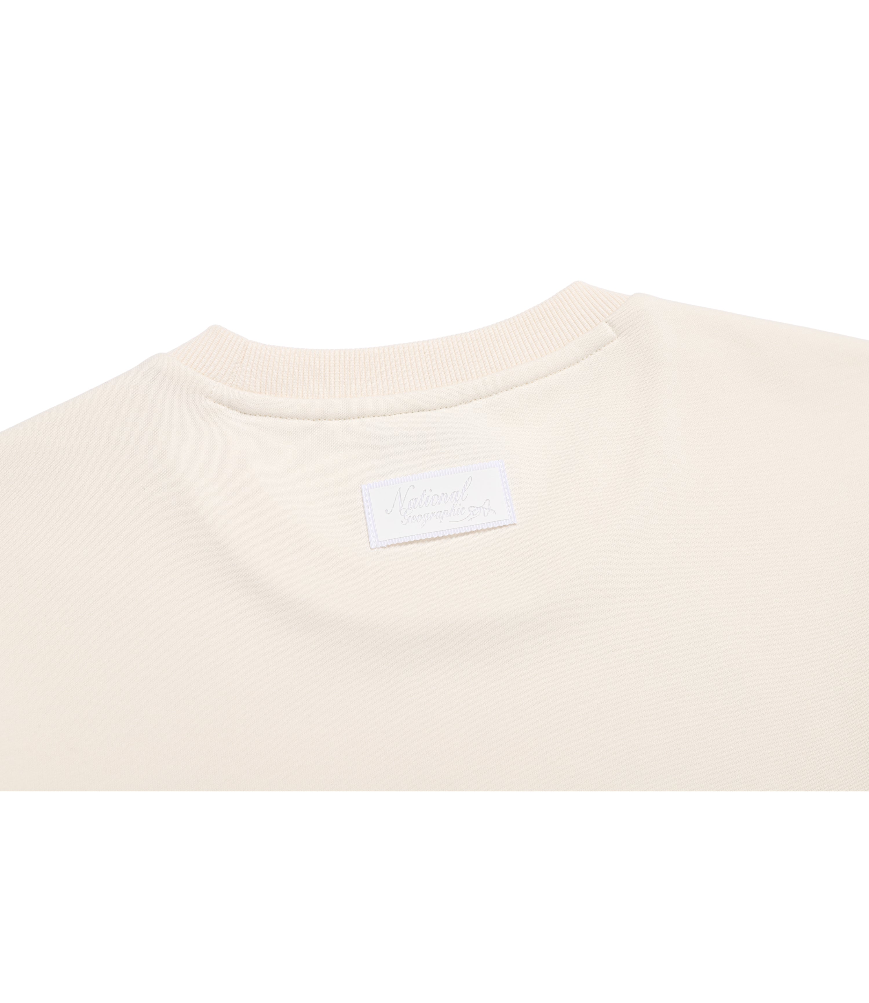 Women's GREVY Semi-Over Fit Modified Sweatshirt<br>IVORY