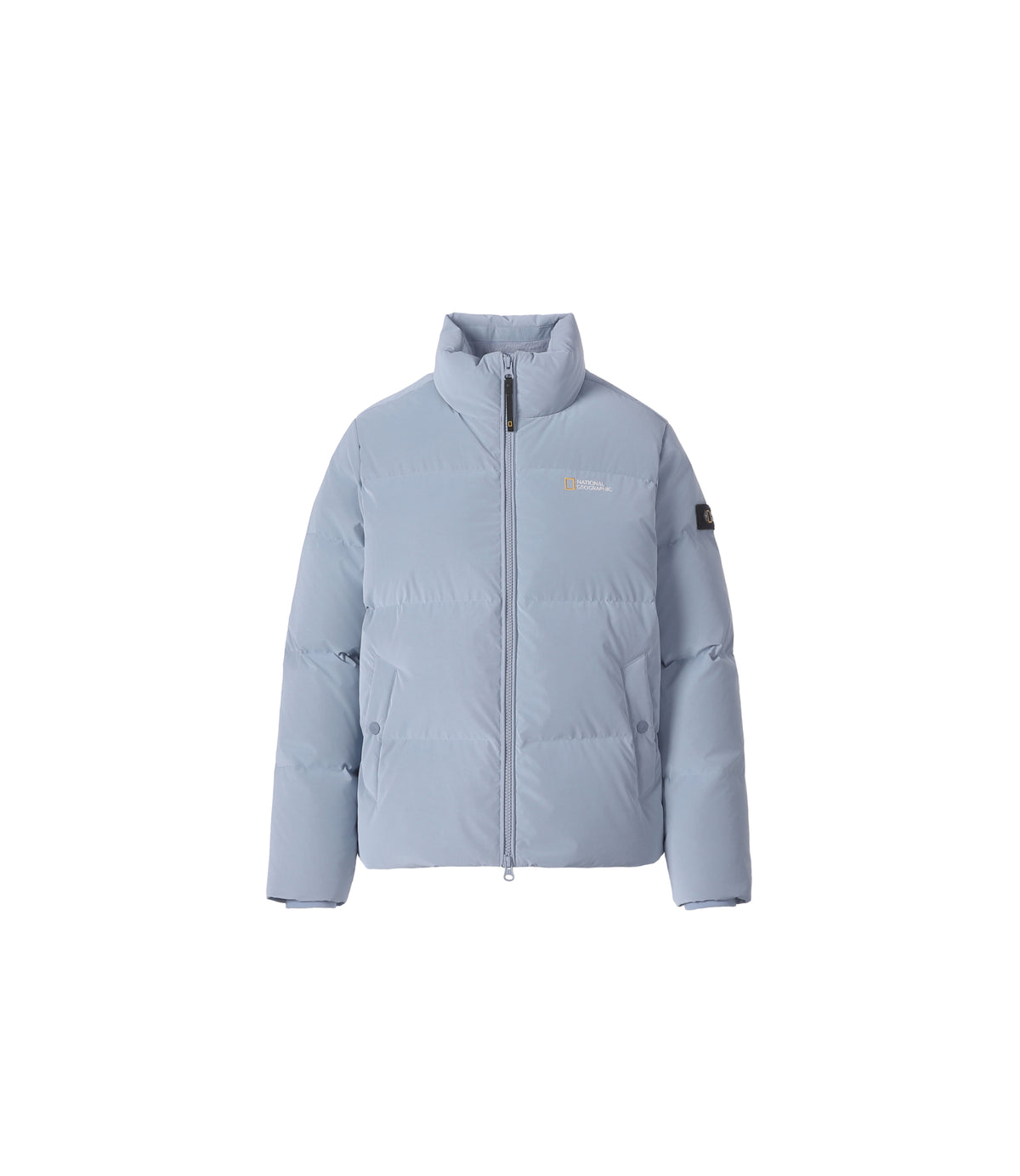 Women's Reimann Heat-Saver Stand-Neck Duck Down Jumper<br>GLOSSY LIGHT BLUE