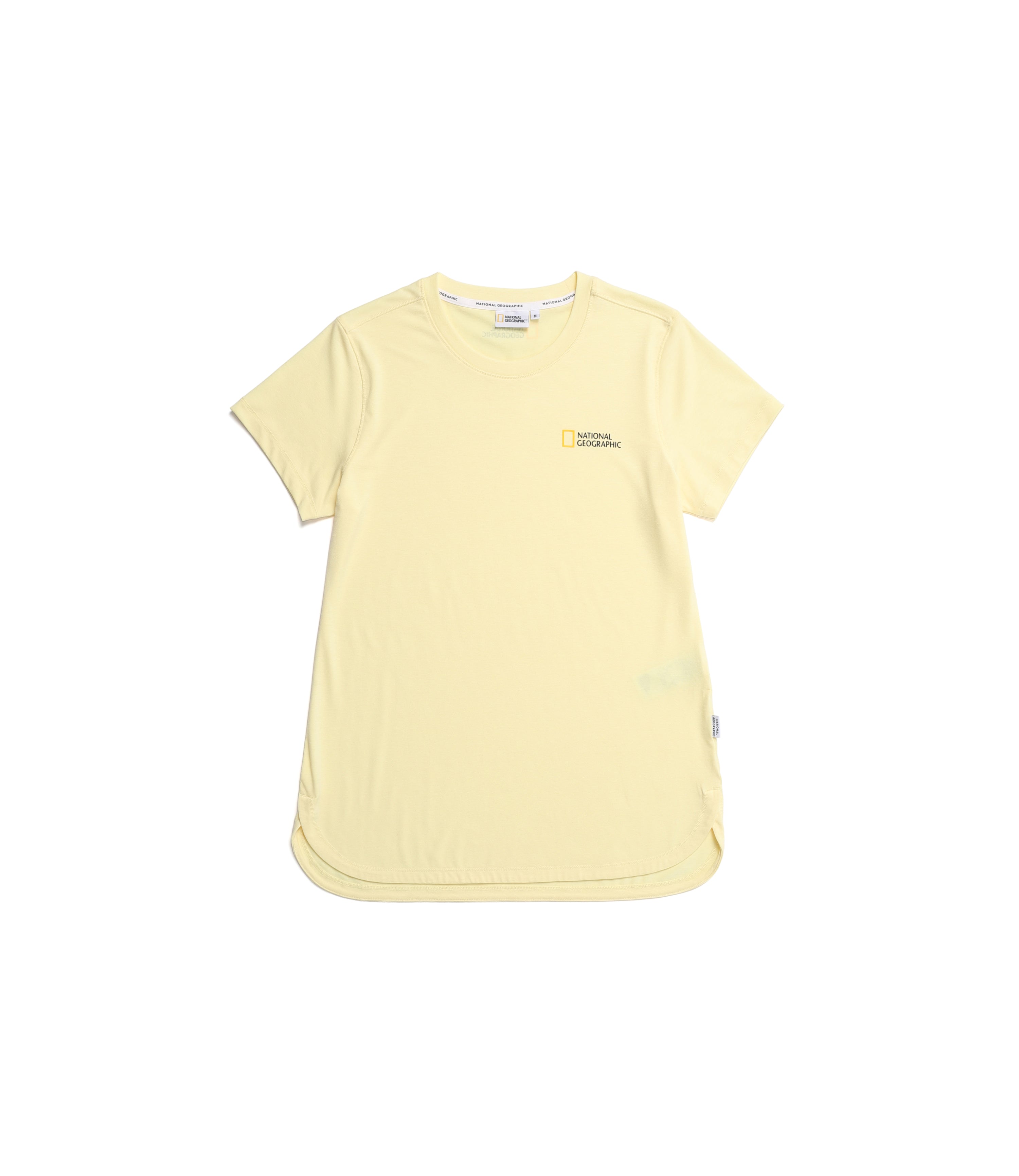 Women's PRAIRIE Small LOGO Short Sleeve Longline Tee<br>LEMON