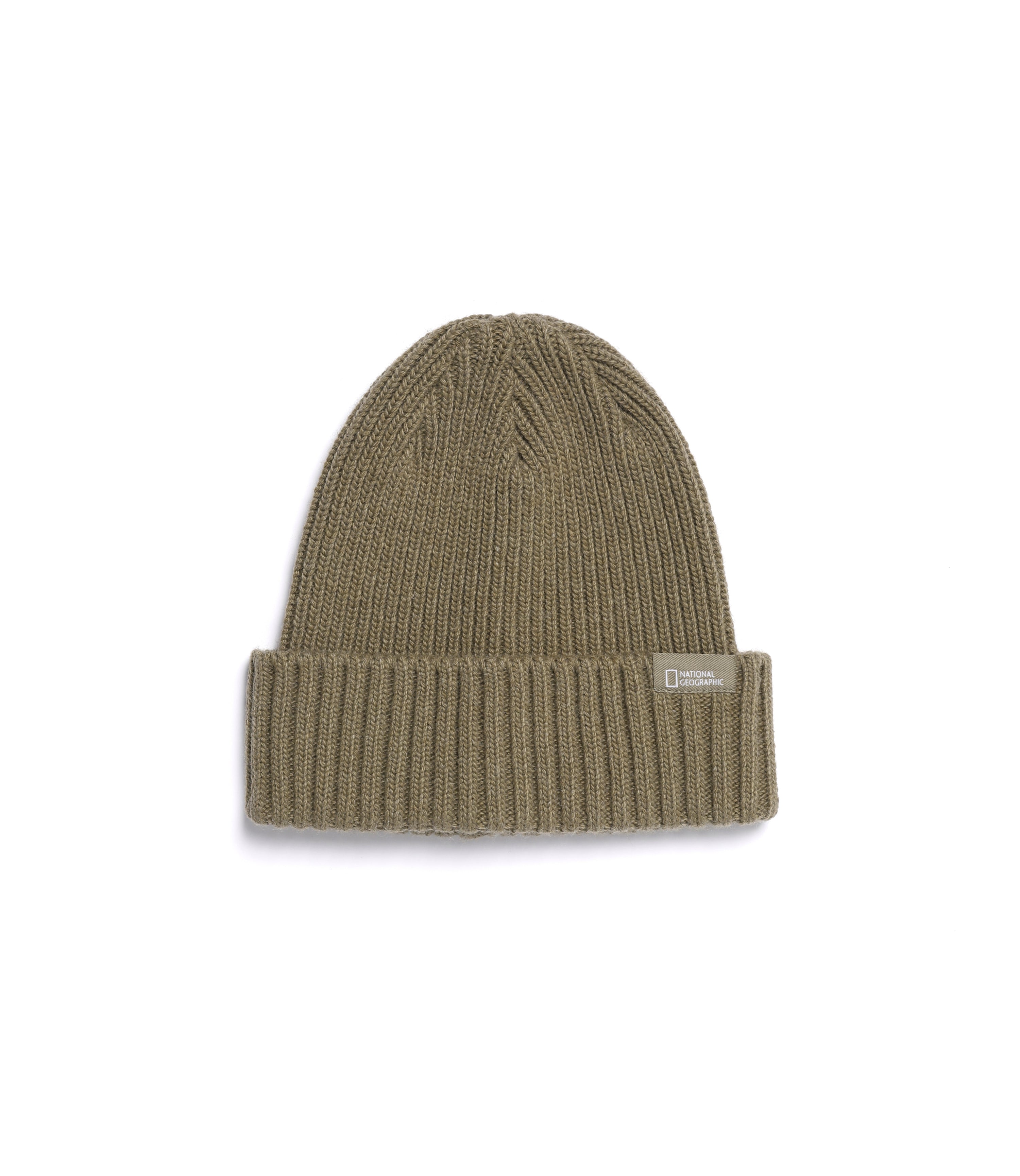 Cashmere Wool Middle Beanie<br>KHAKI
