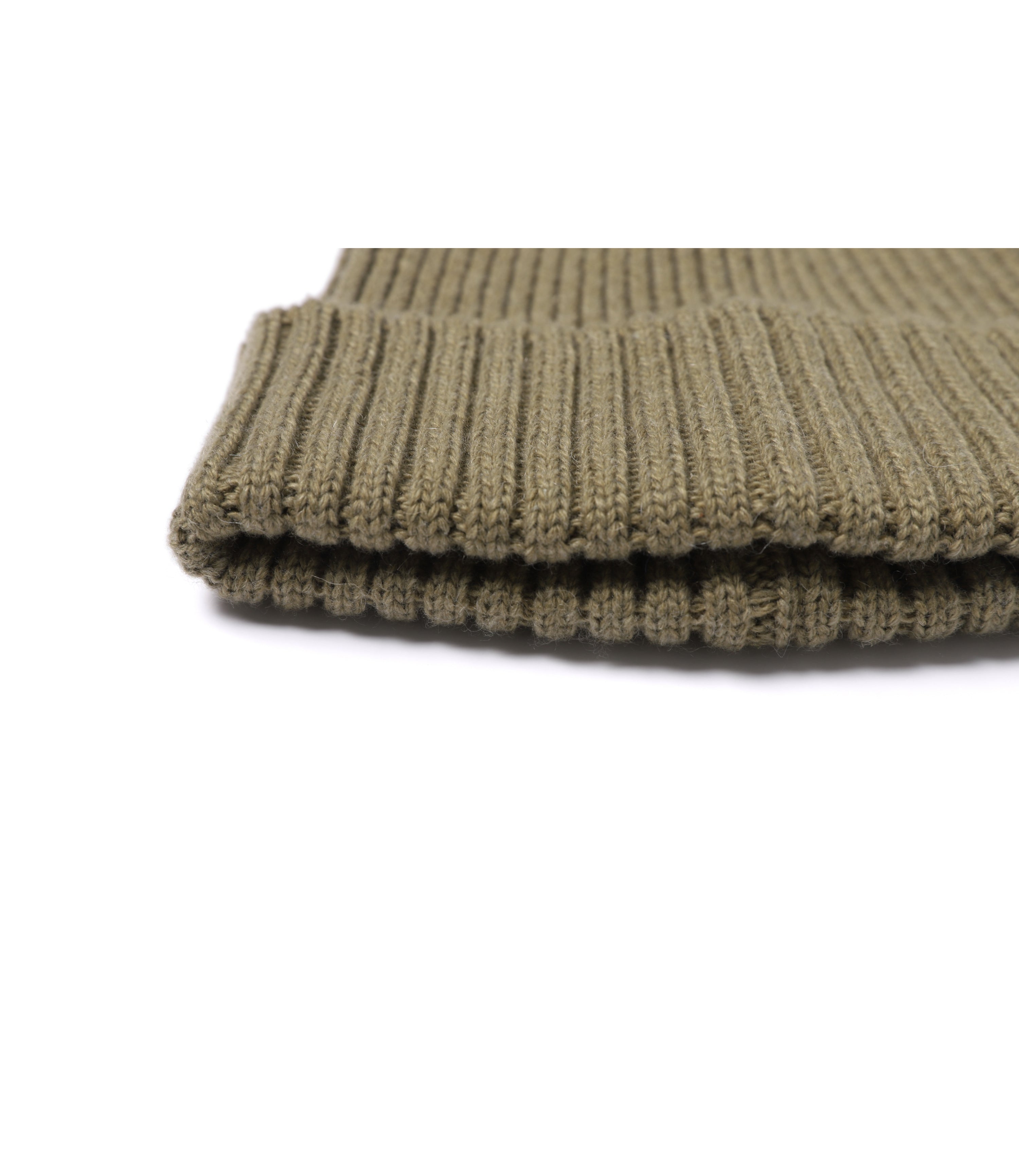 Cashmere Wool Middle Beanie<br>KHAKI