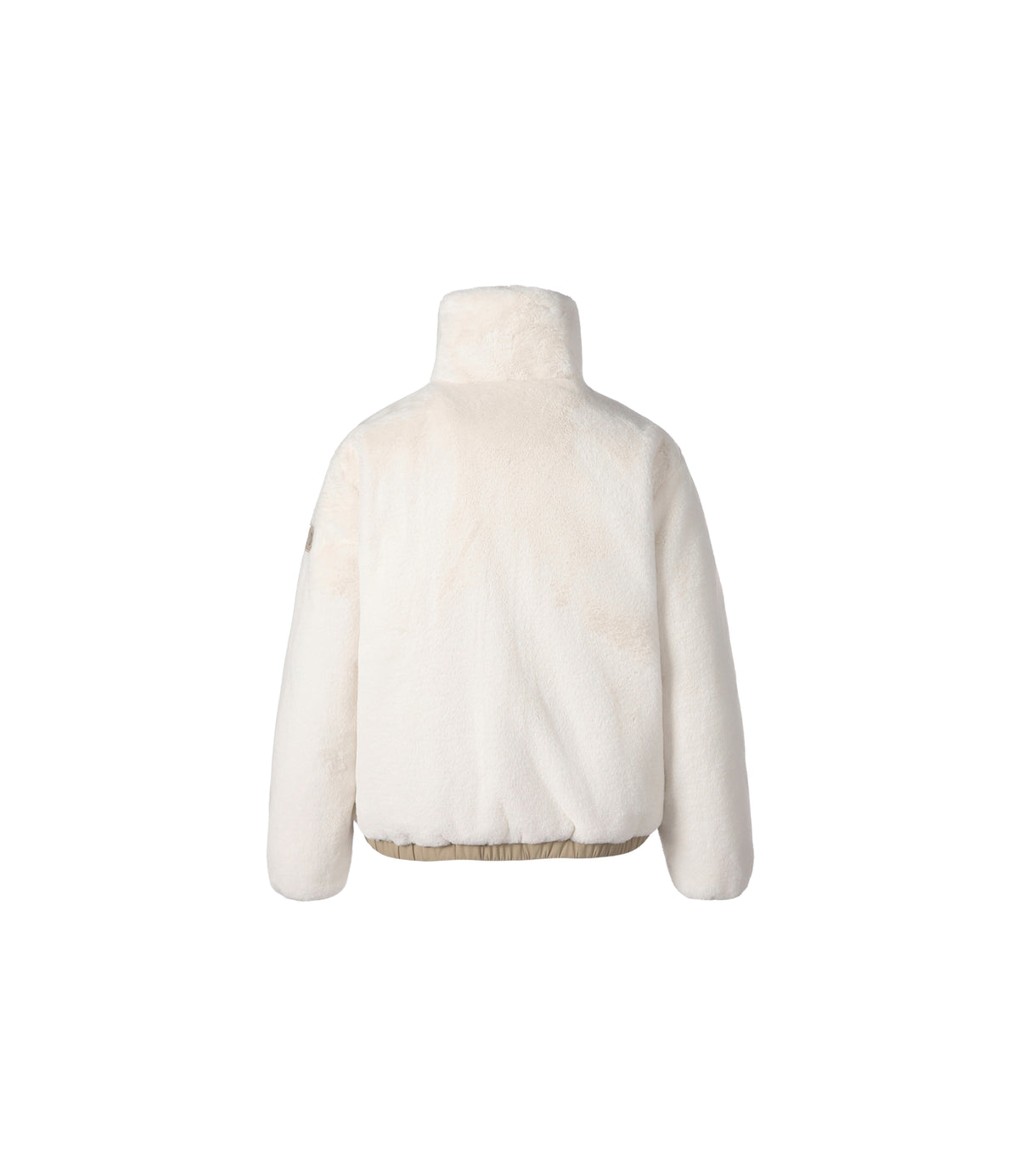 Women's Fur Reversible Duck Down Jacket<br>IVORY