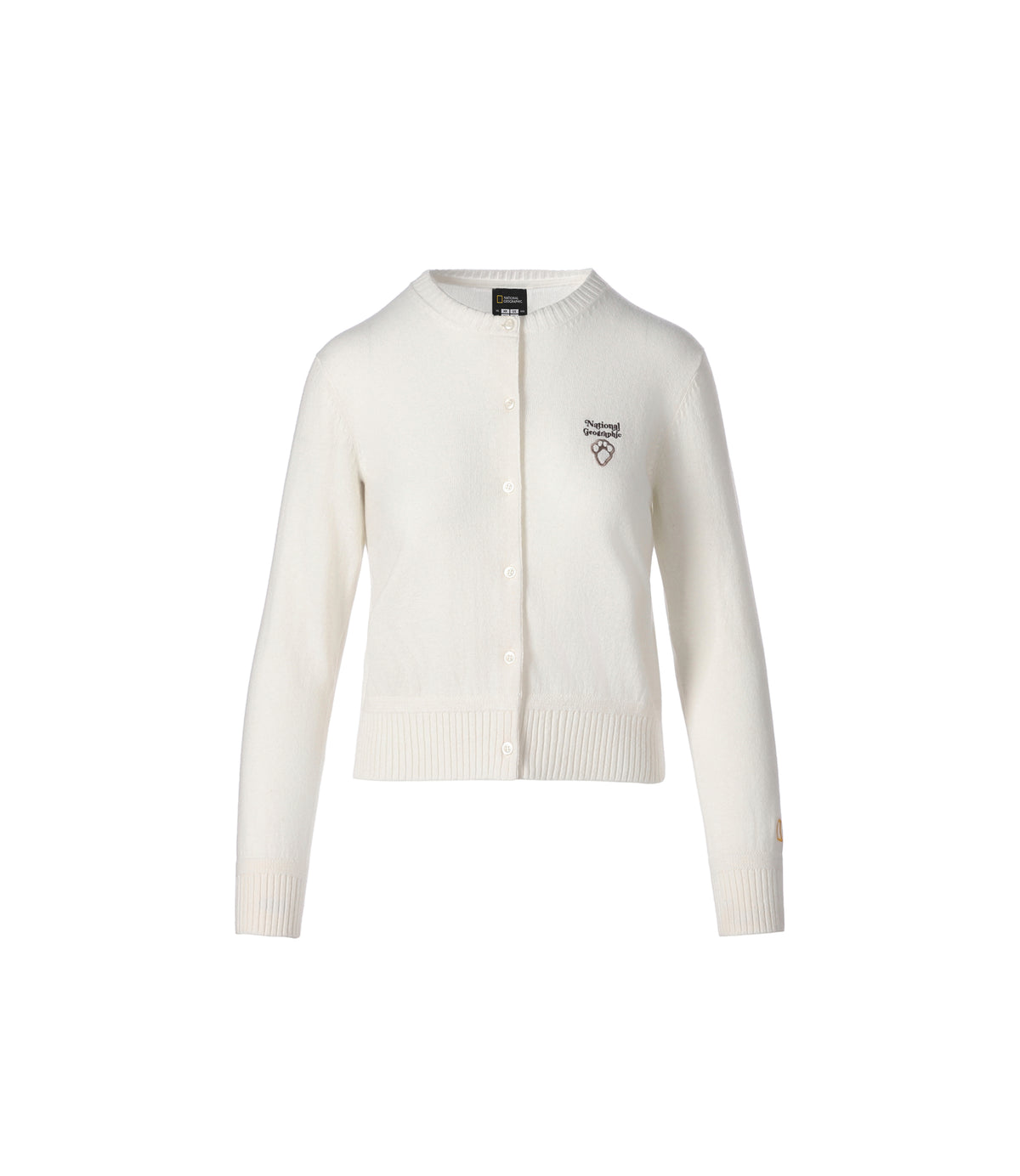 Women's Animal Wappen Knit Cardigan<br>IVORY