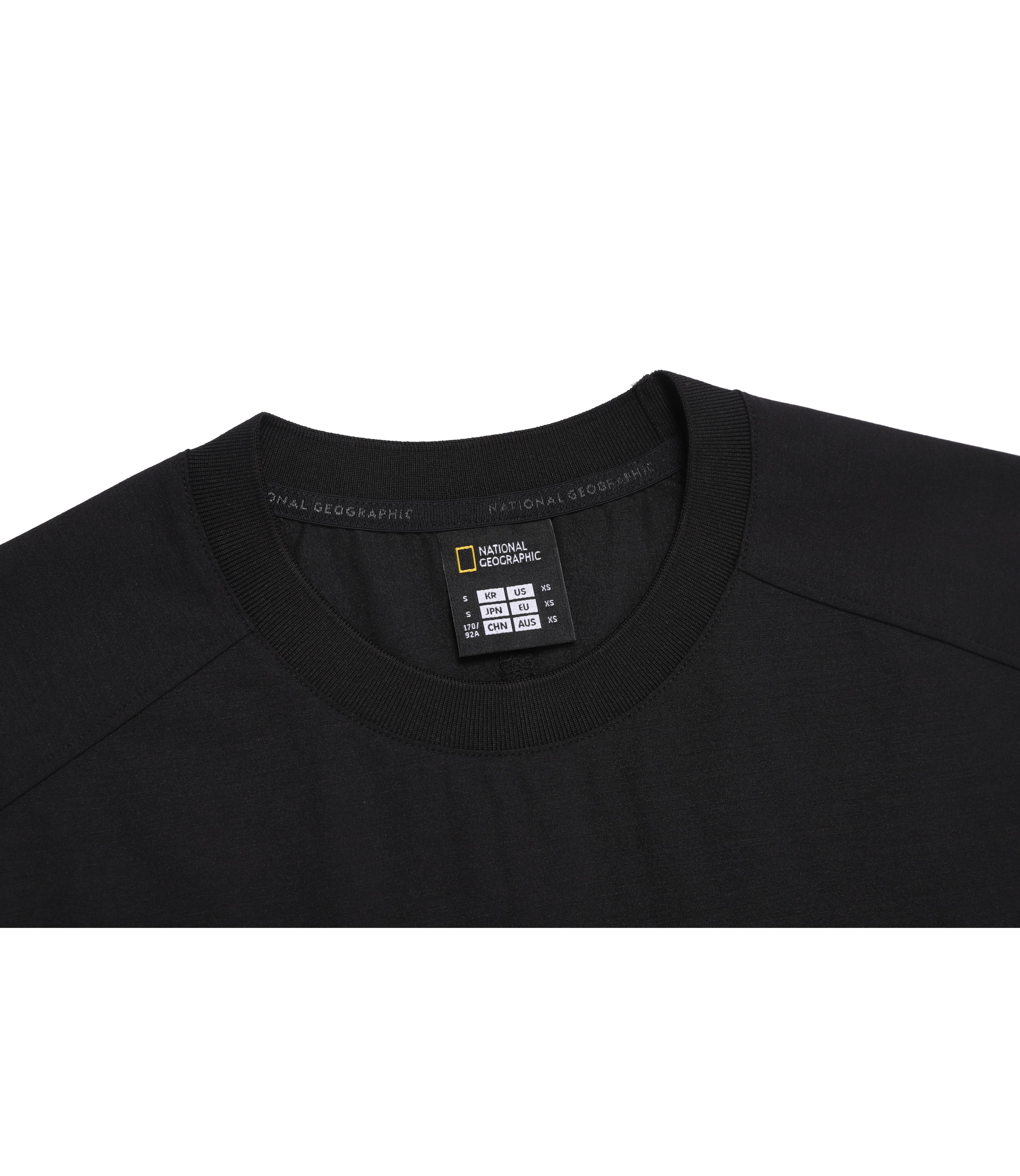 Unisex Frozen Air Semi-Overfit Short Sleeve Tee<br>BLACK