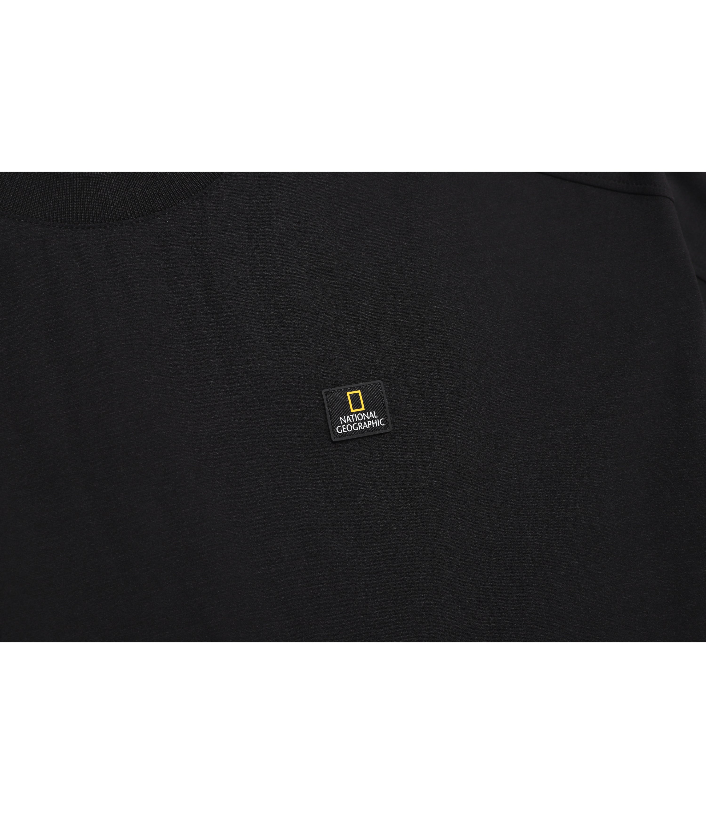 Unisex Frozen Air Semi-Overfit Short Sleeve Tee<br>BLACK