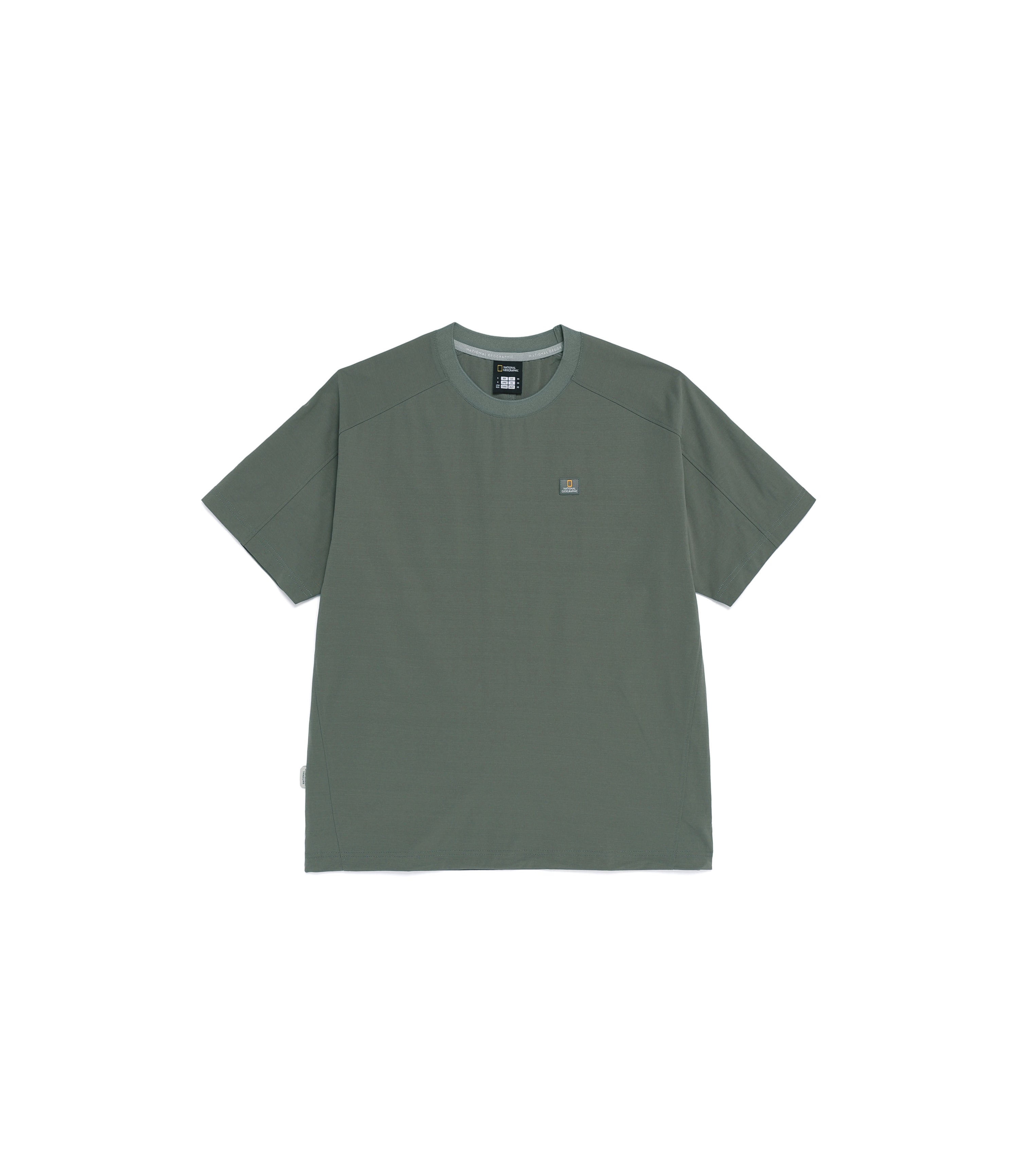 Unisex Frozen Air Semi-Overfit Short Sleeve Tee<br>G/KHAKI