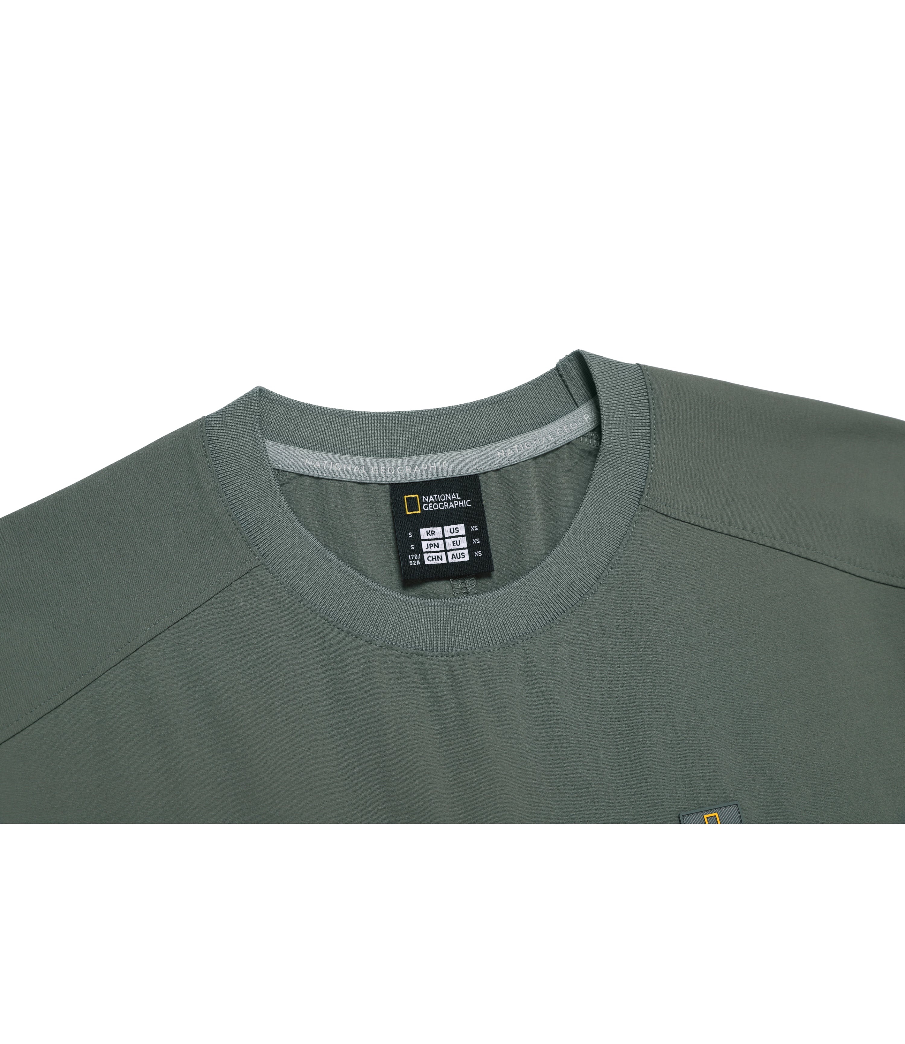 Unisex Frozen Air Semi-Overfit Short Sleeve Tee<br>G/KHAKI