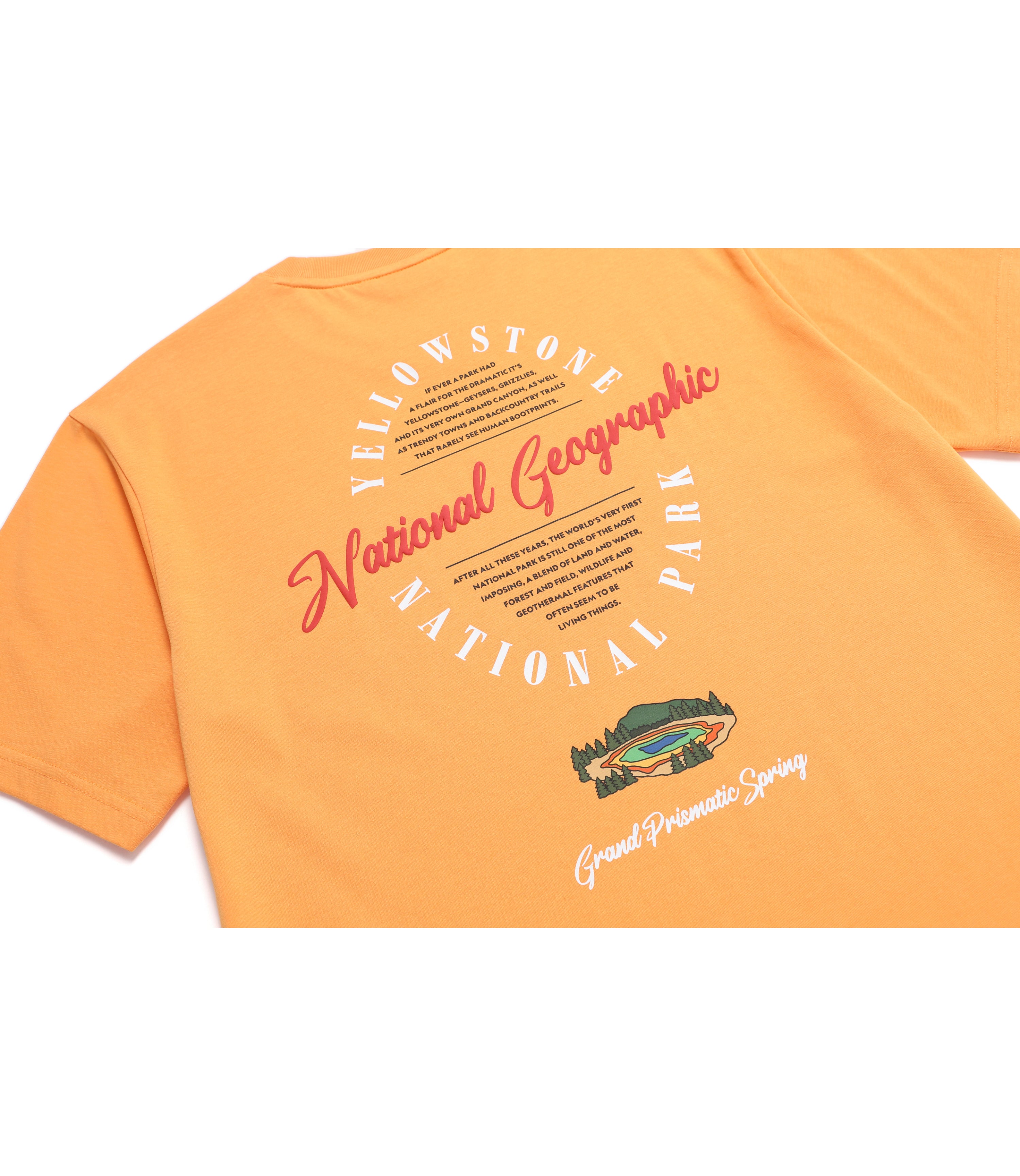 Unisex YELLOWSTONE SLOGAN Graphic Short Sleeve Tee<br>ORANGE